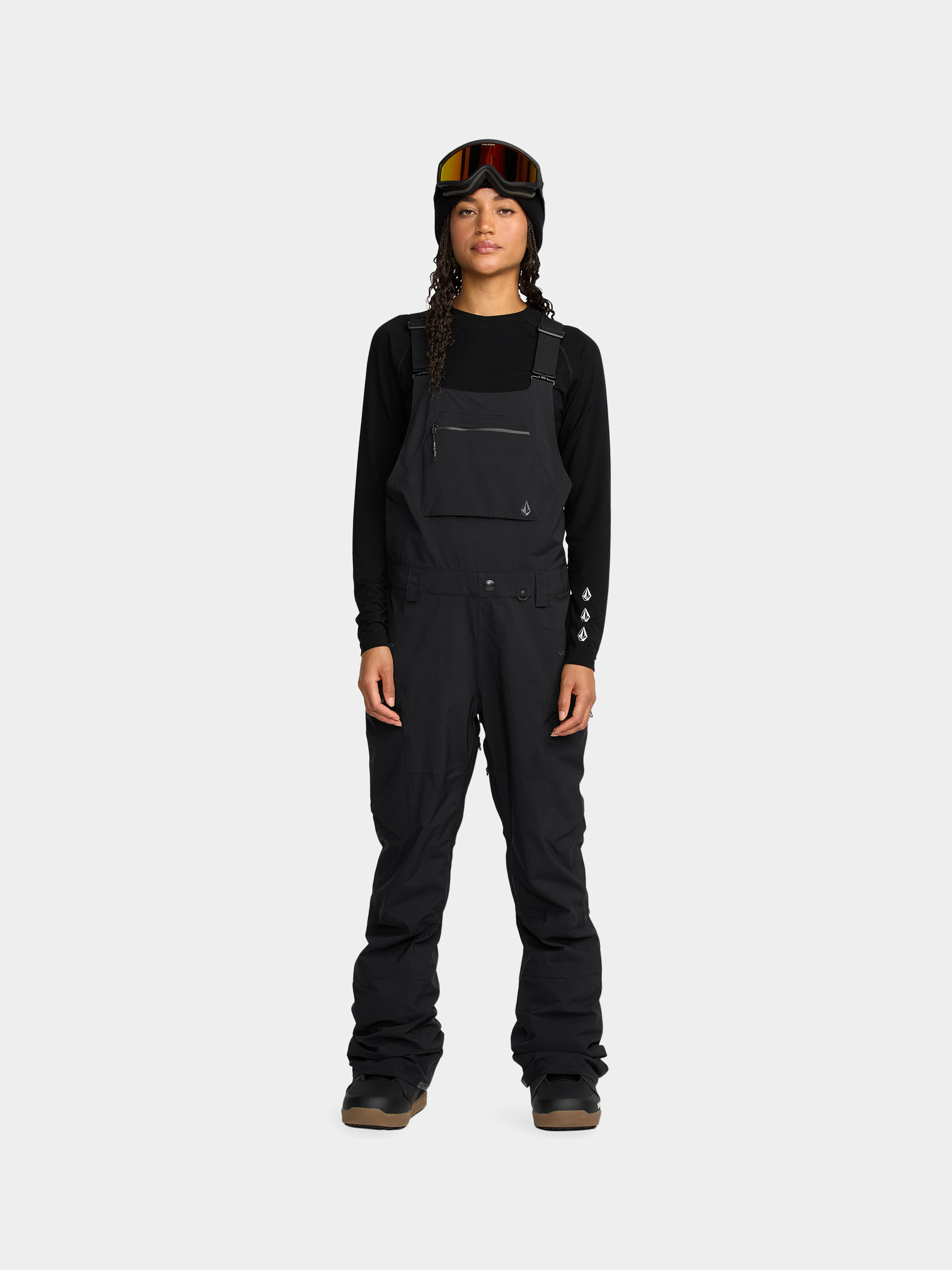 Сноуборд панталони Volcom Ash Stretch Gore Bib Overall Wmn (black)