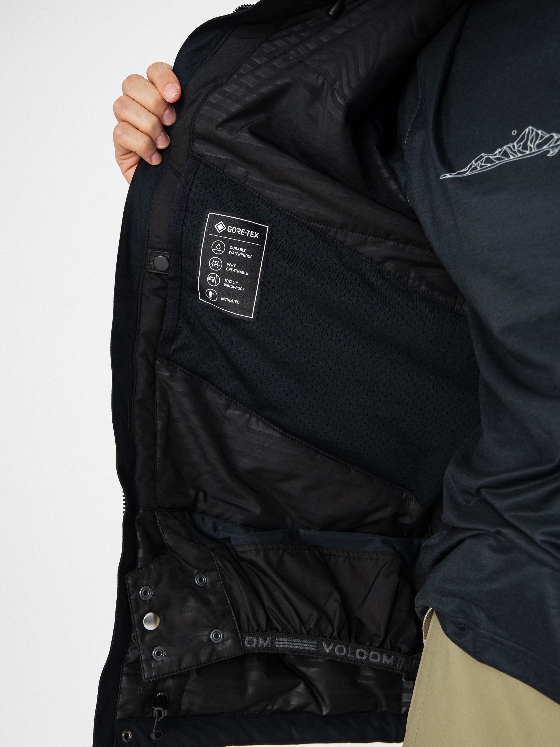 Мъжки Сноуборд яке Volcom Dua Ins Gore Tex (black)