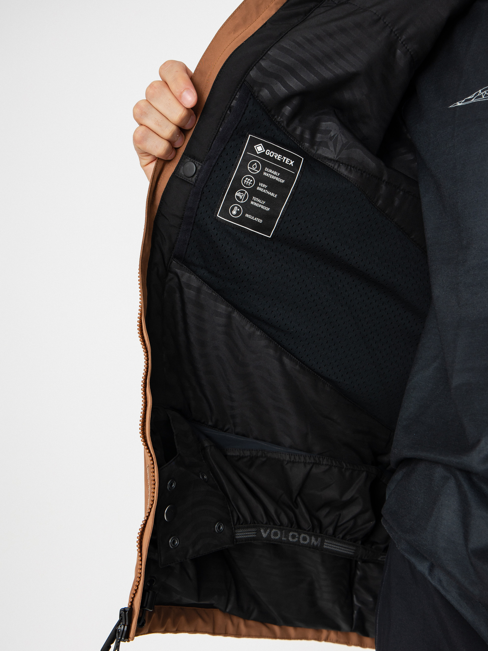 Мъжки Сноуборд яке Volcom Dua Ins Gore Tex (terra brown)