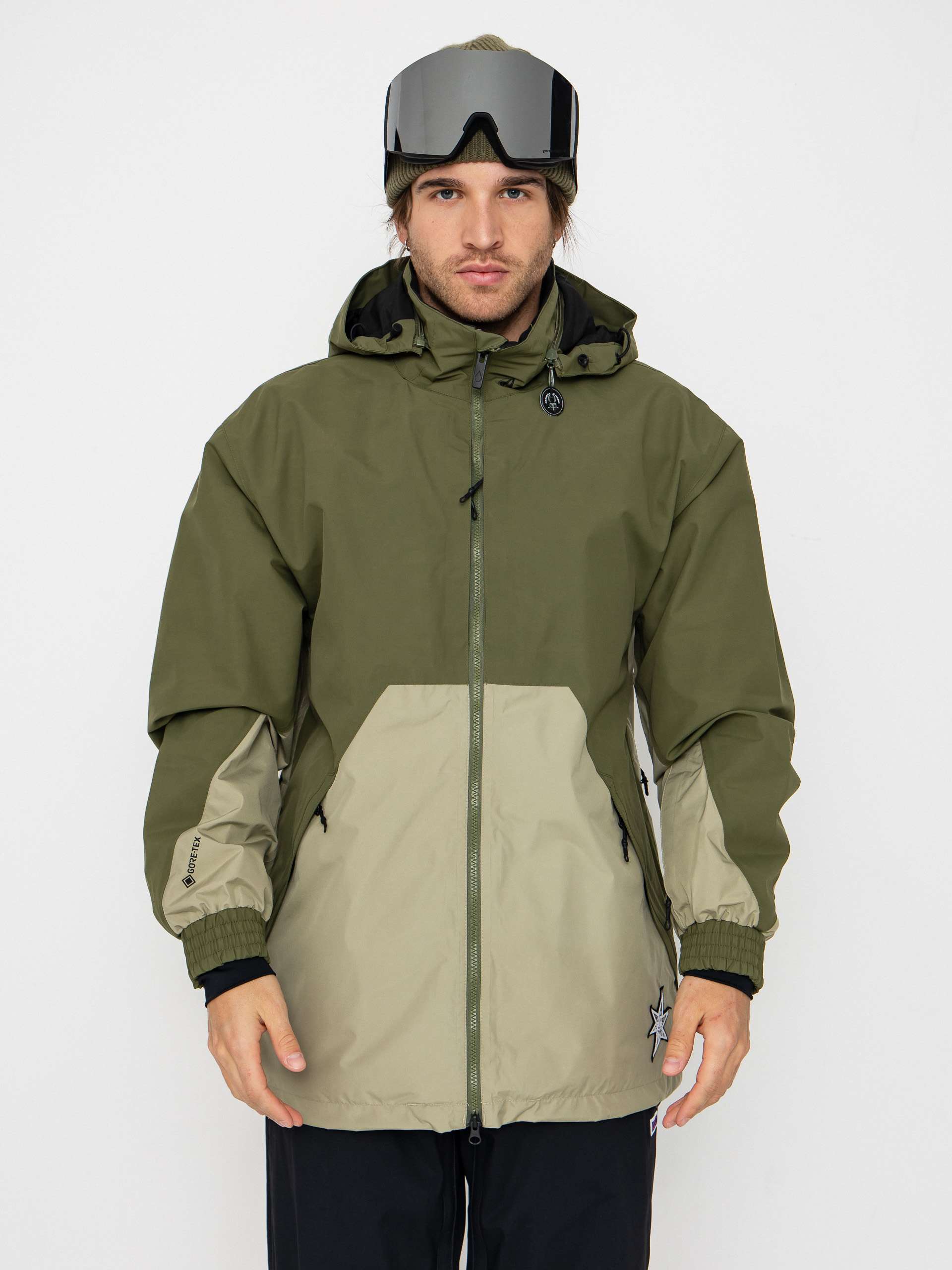 Мъжки Сноуборд яке Volcom Longo Gore Tex (dark olive)