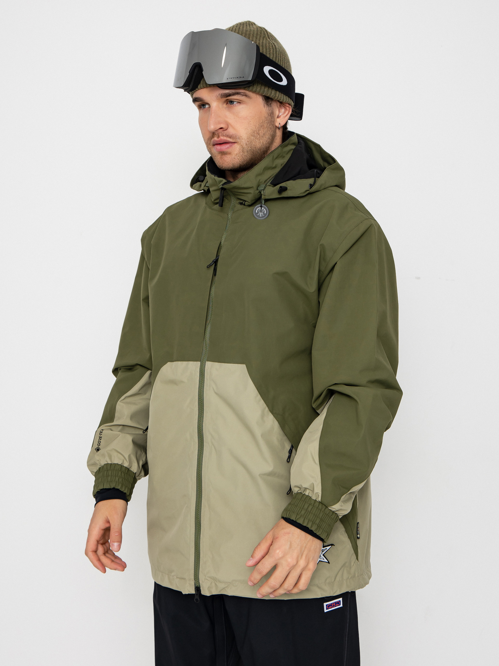 Мъжки Сноуборд яке Volcom Longo Gore Tex (dark olive)