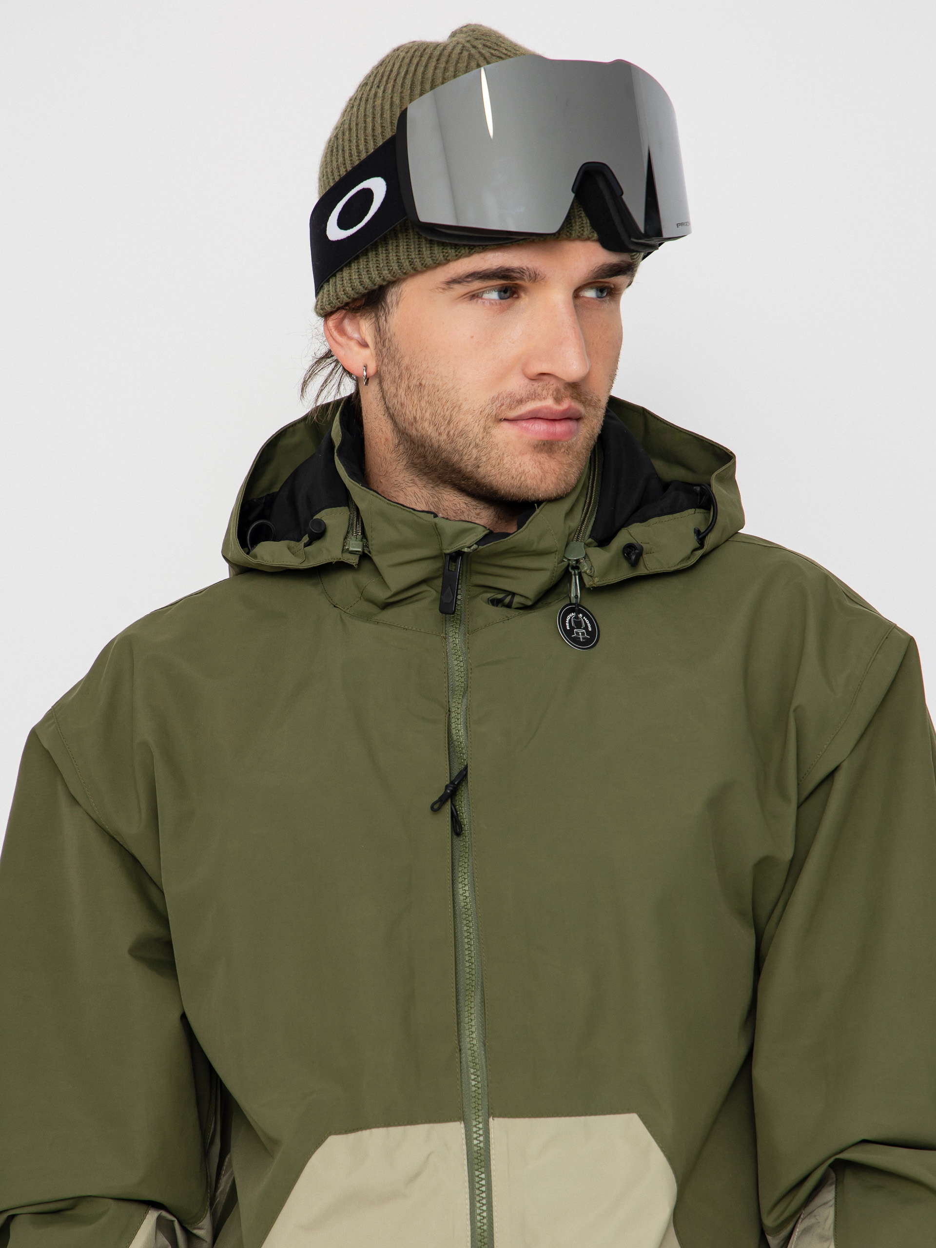 Мъжки Сноуборд яке Volcom Longo Gore Tex (dark olive)