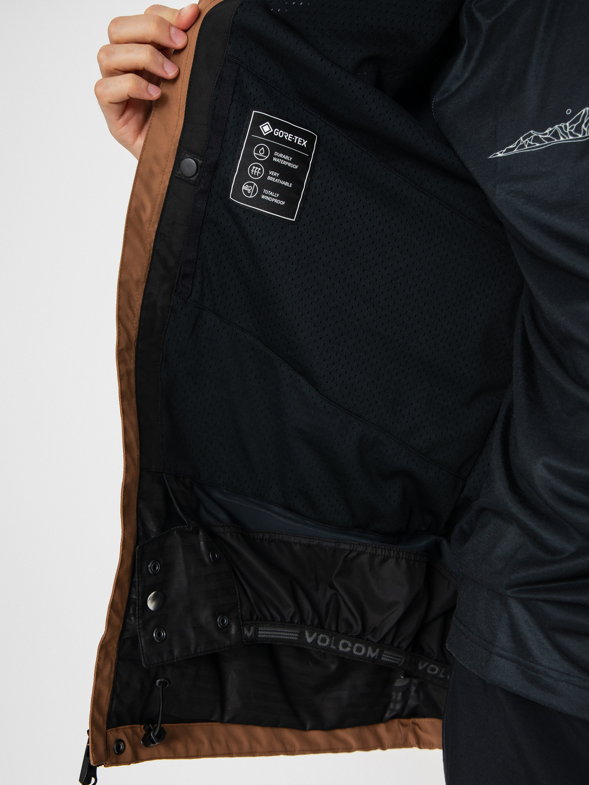 Мъжки Сноуборд яке Volcom Dua Gore Tex (terra brown)