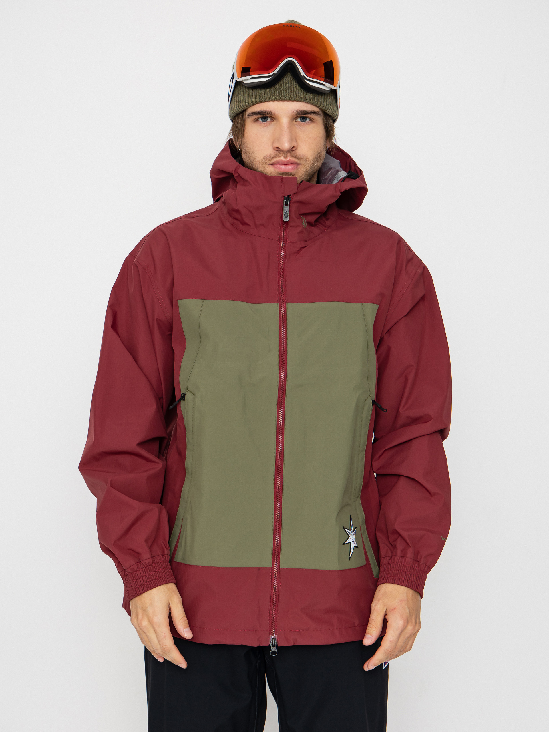 Мъжки Сноуборд яке Volcom Arthur 3L (burnt red)