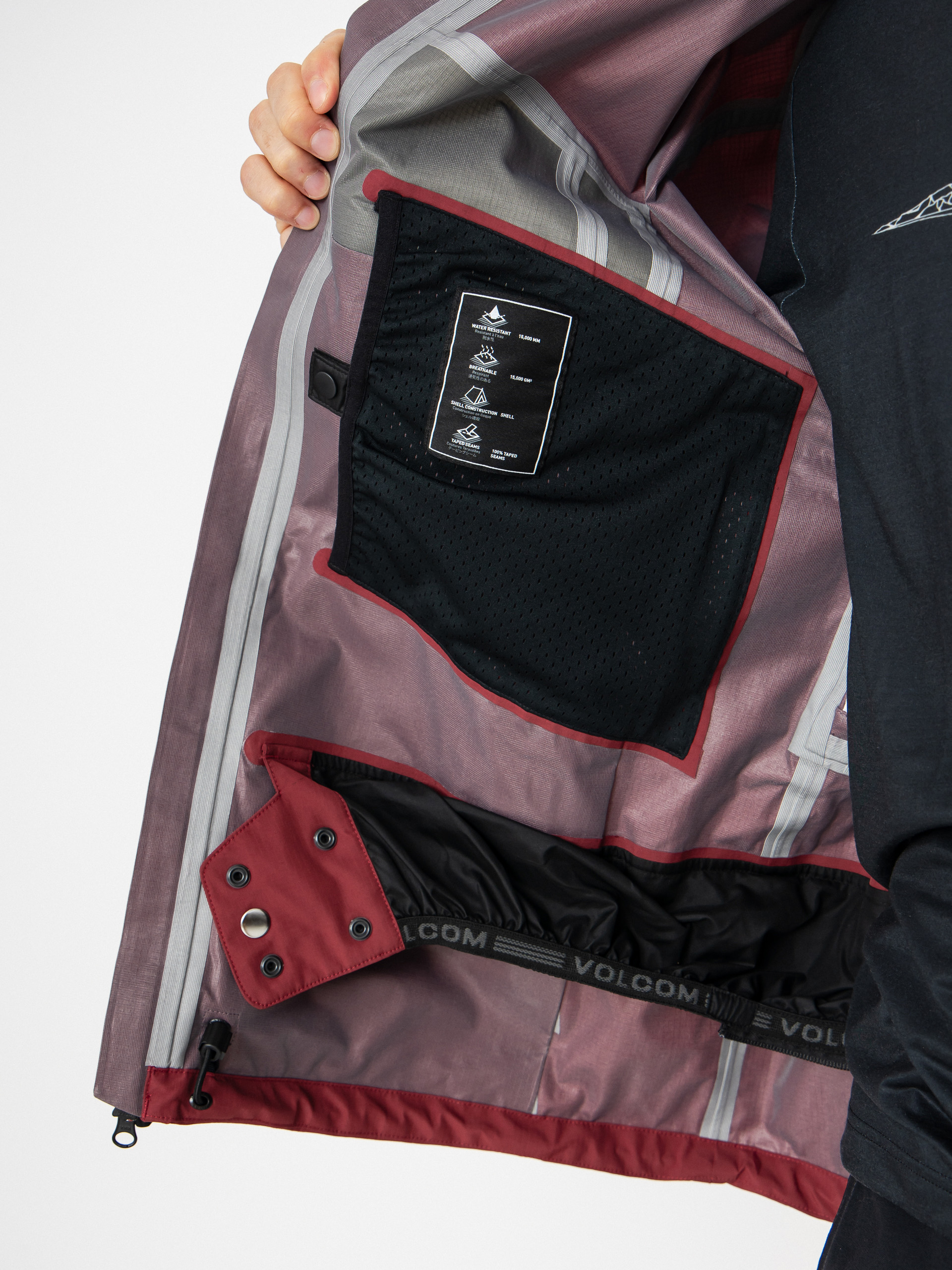 Мъжки Сноуборд яке Volcom Arthur 3L (burnt red)