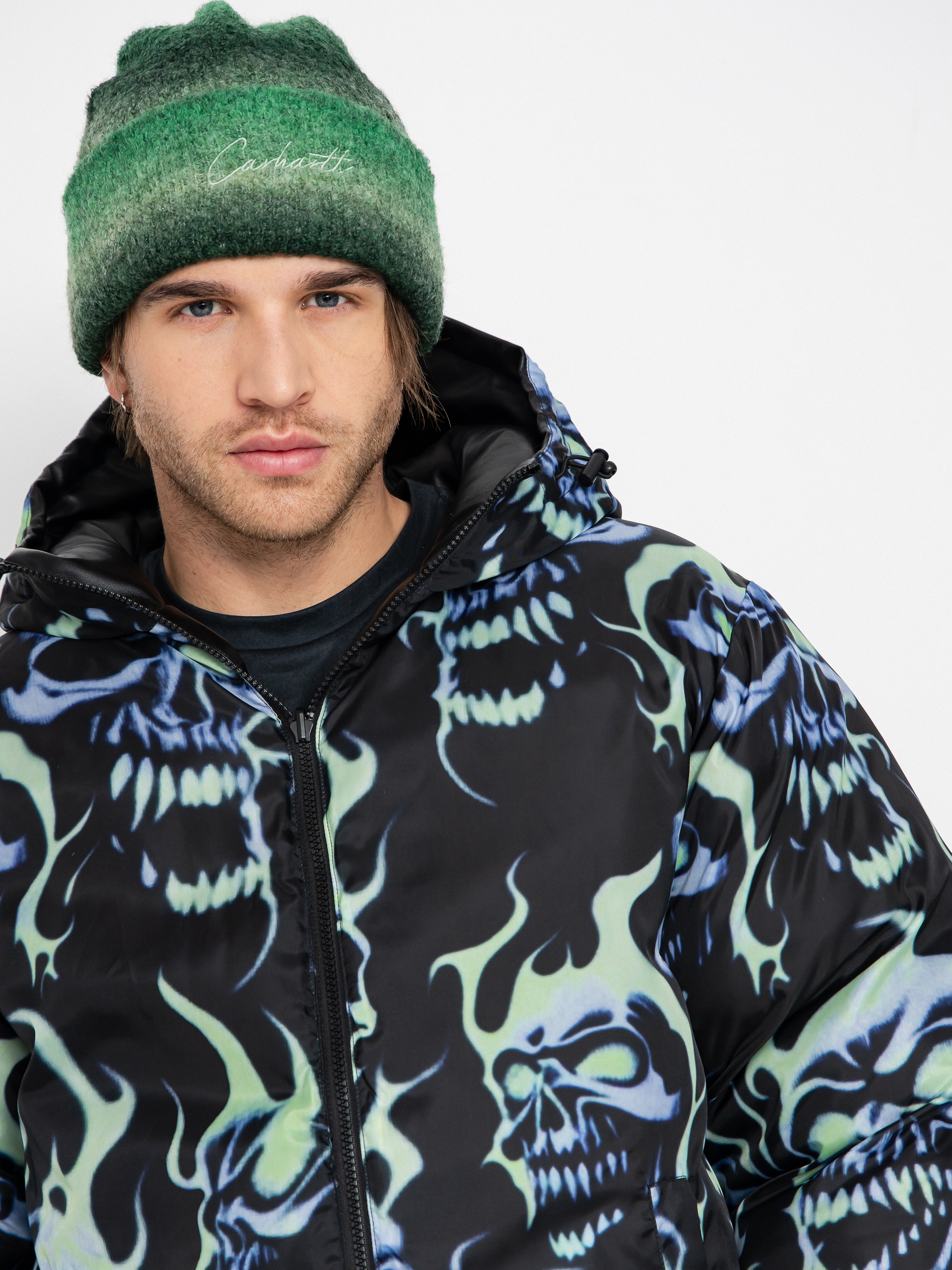 Яке Wasted Paris Skull Puffer (black)