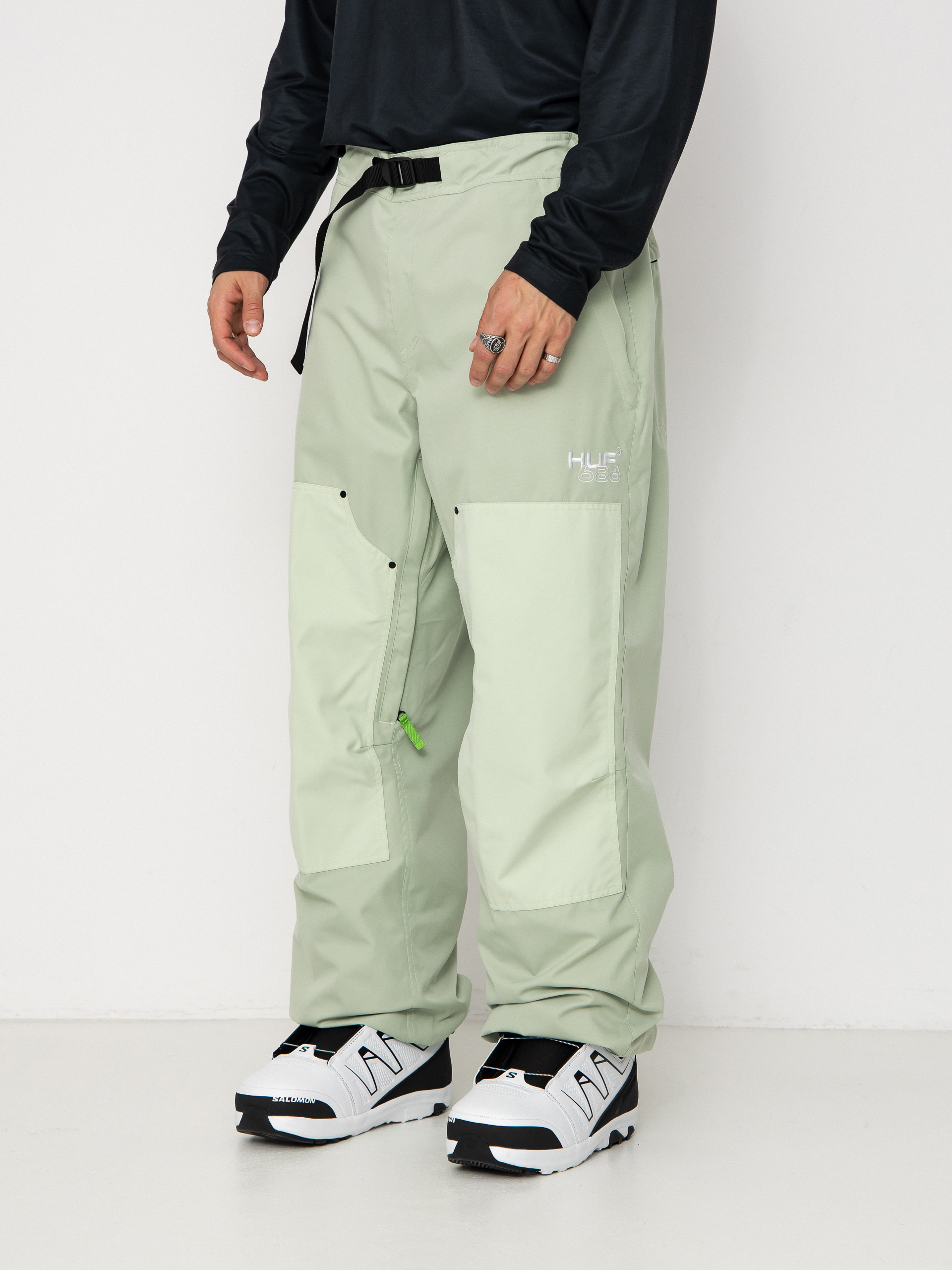 Мъжко Сноуборд панталони 686 X Huf Double H (huf green colorblock)