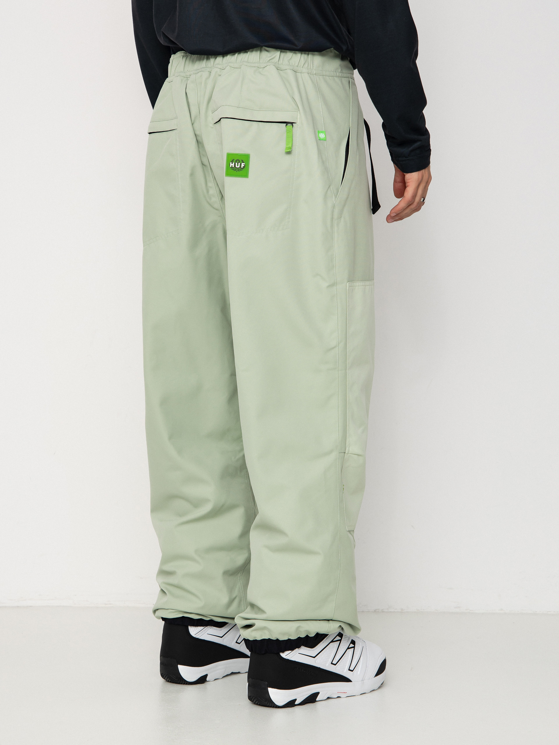 Мъжко Сноуборд панталони 686 X Huf Double H (huf green colorblock)