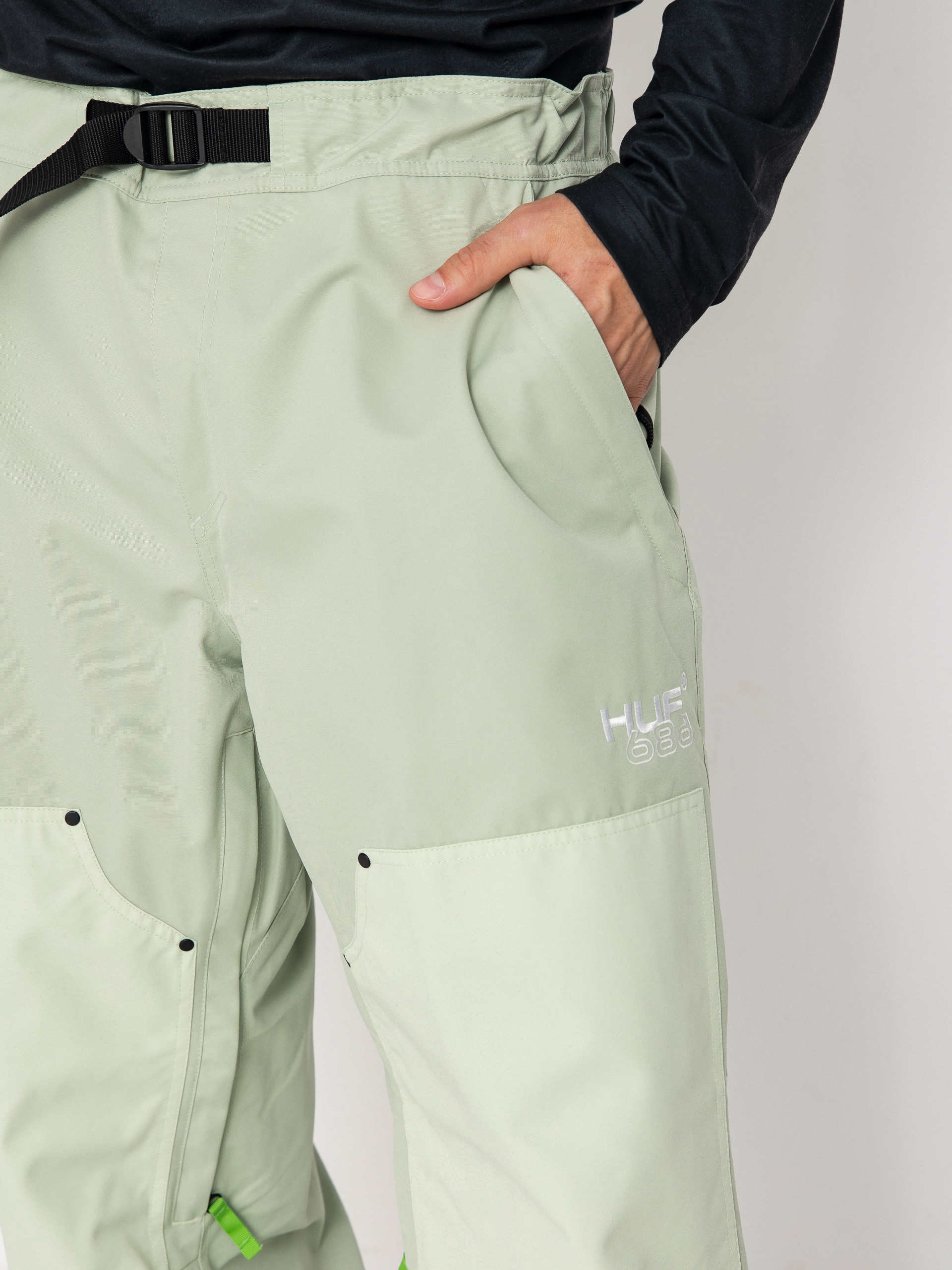 Мъжко Сноуборд панталони 686 X Huf Double H (huf green colorblock)
