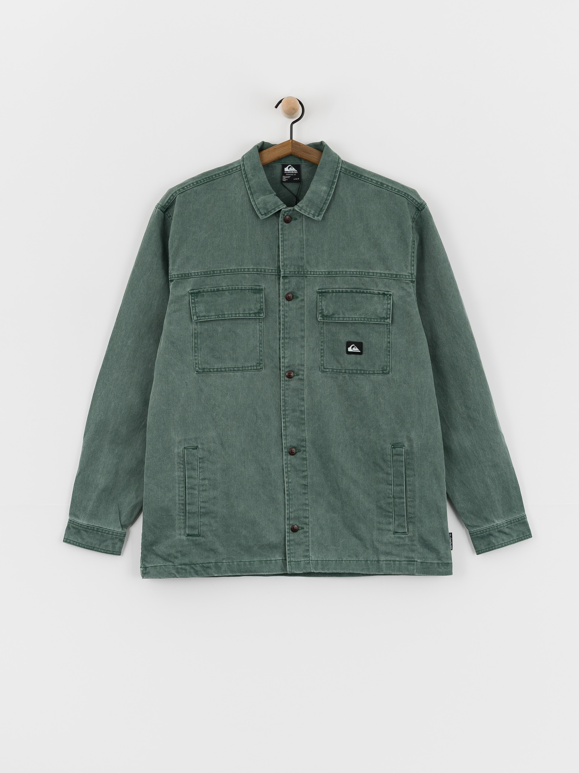 Риза Quiksilver Mohab Washed Twill (trekking green)