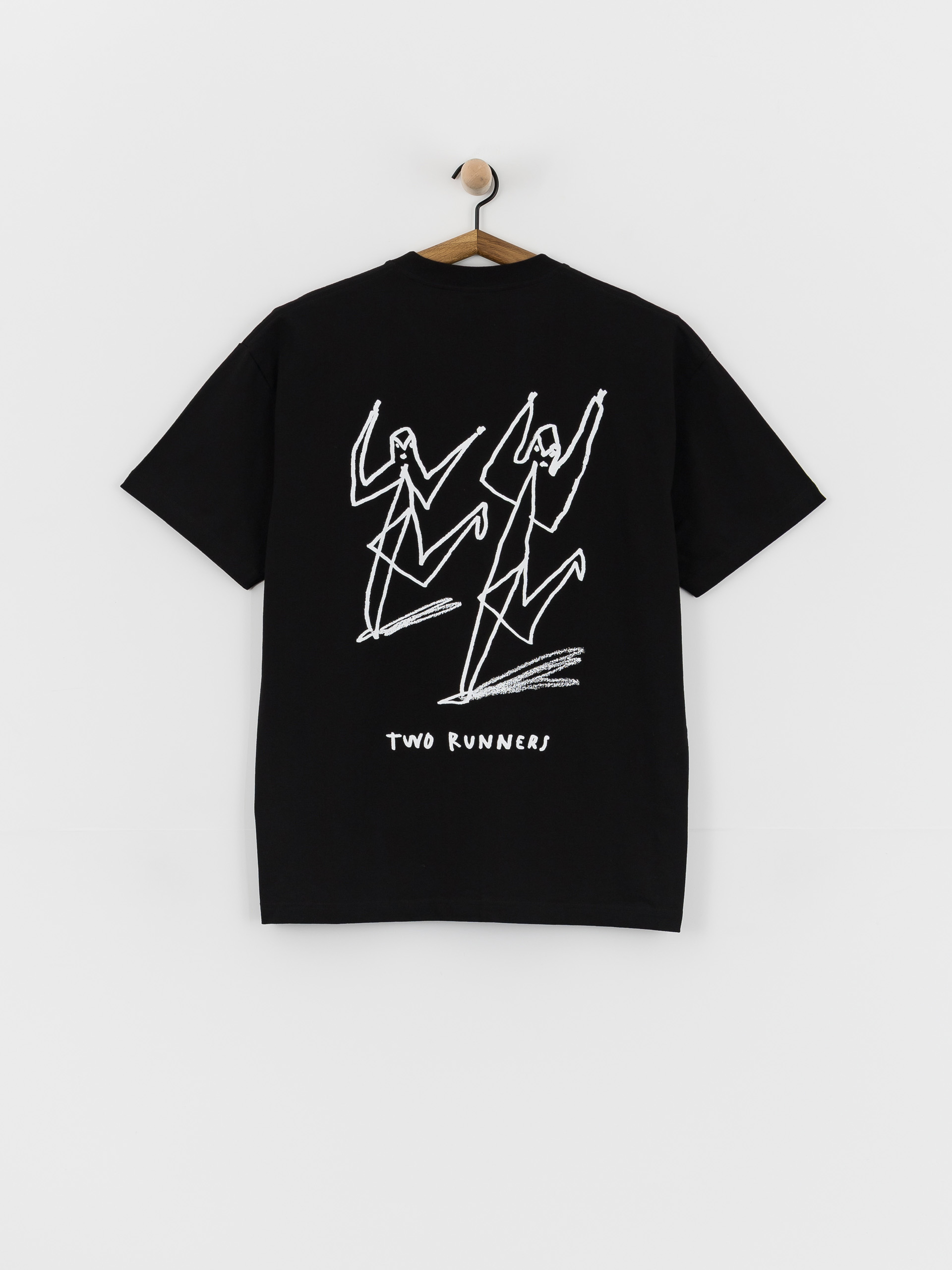 Тениска Polar Skate Two Runners (black)