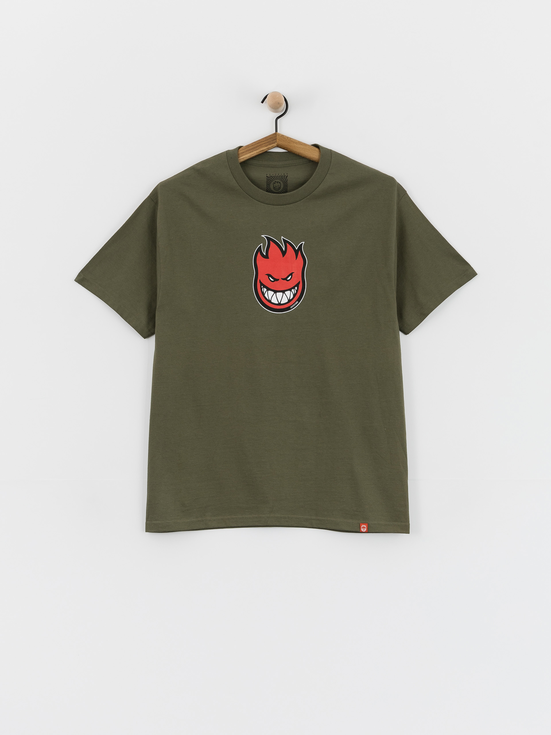 u0422u0435u043du0438u0441u043au0430 Spitfire Bighead Mid Fill (military green w/red black & white print)