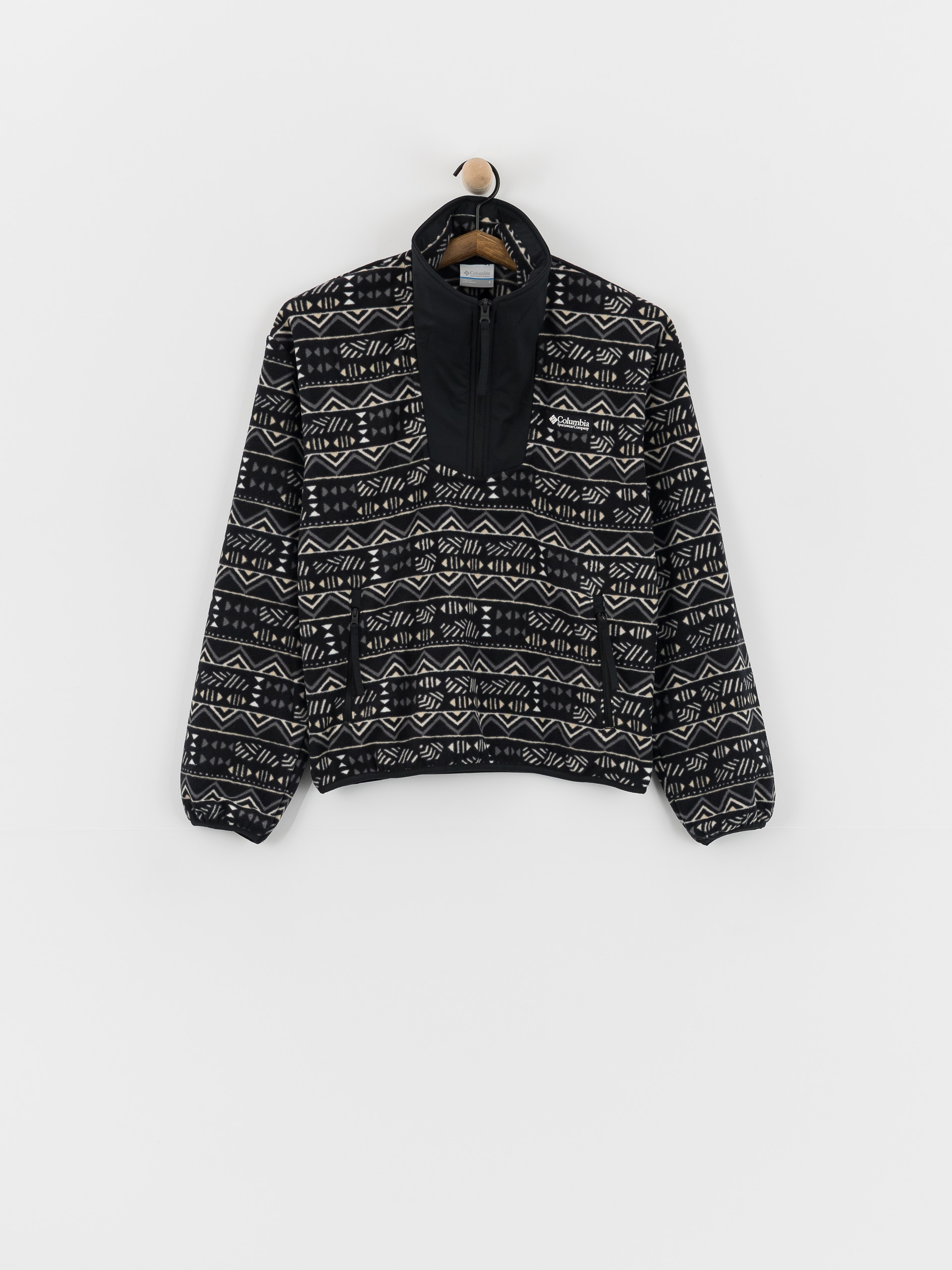 Дамски Поларени суитшърт Columbia Sequoia Grove Printed Half Zip (black/horizons)