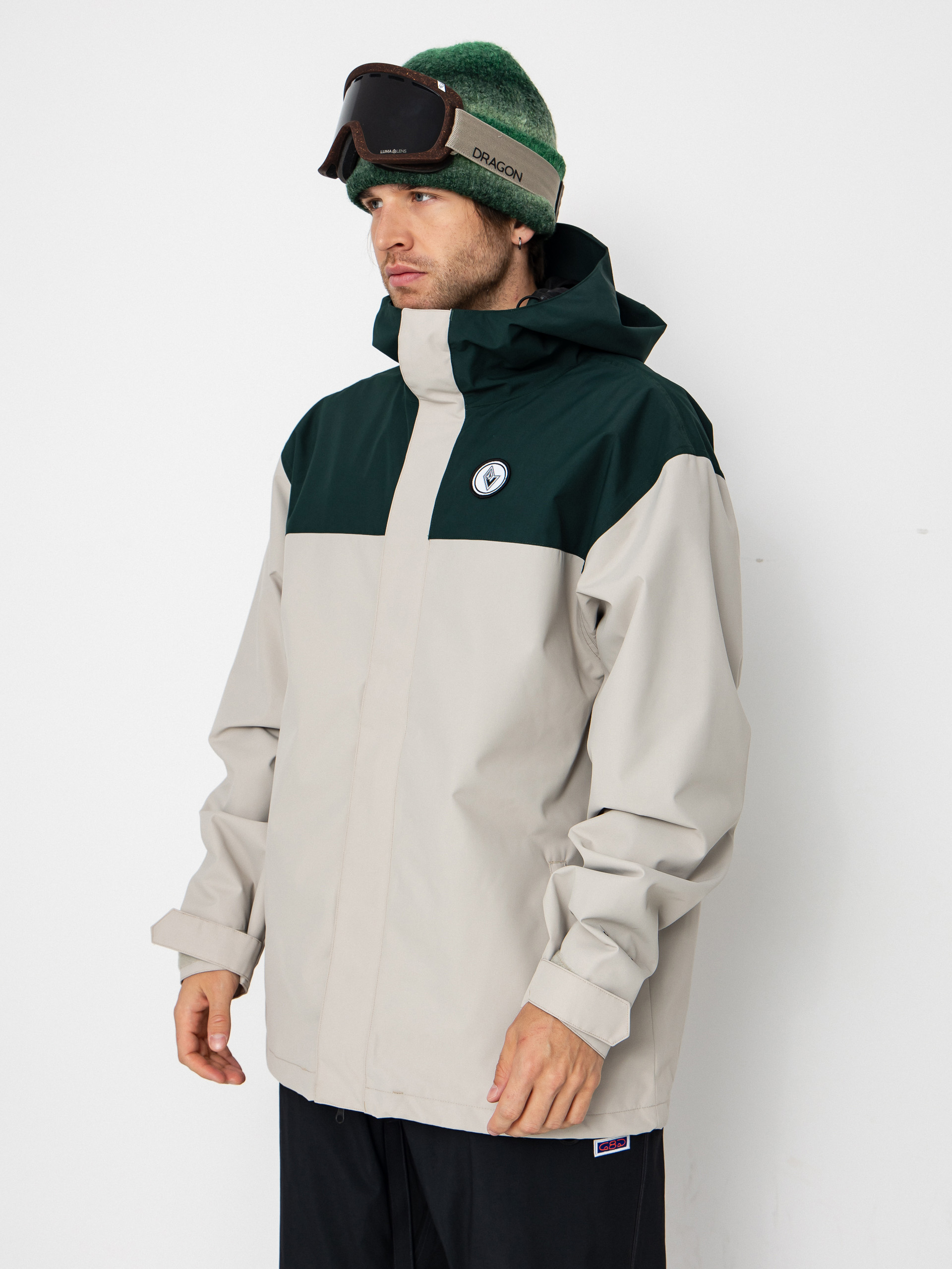 Мъжки Сноуборд яке Volcom Buckthreeeighty (stone)