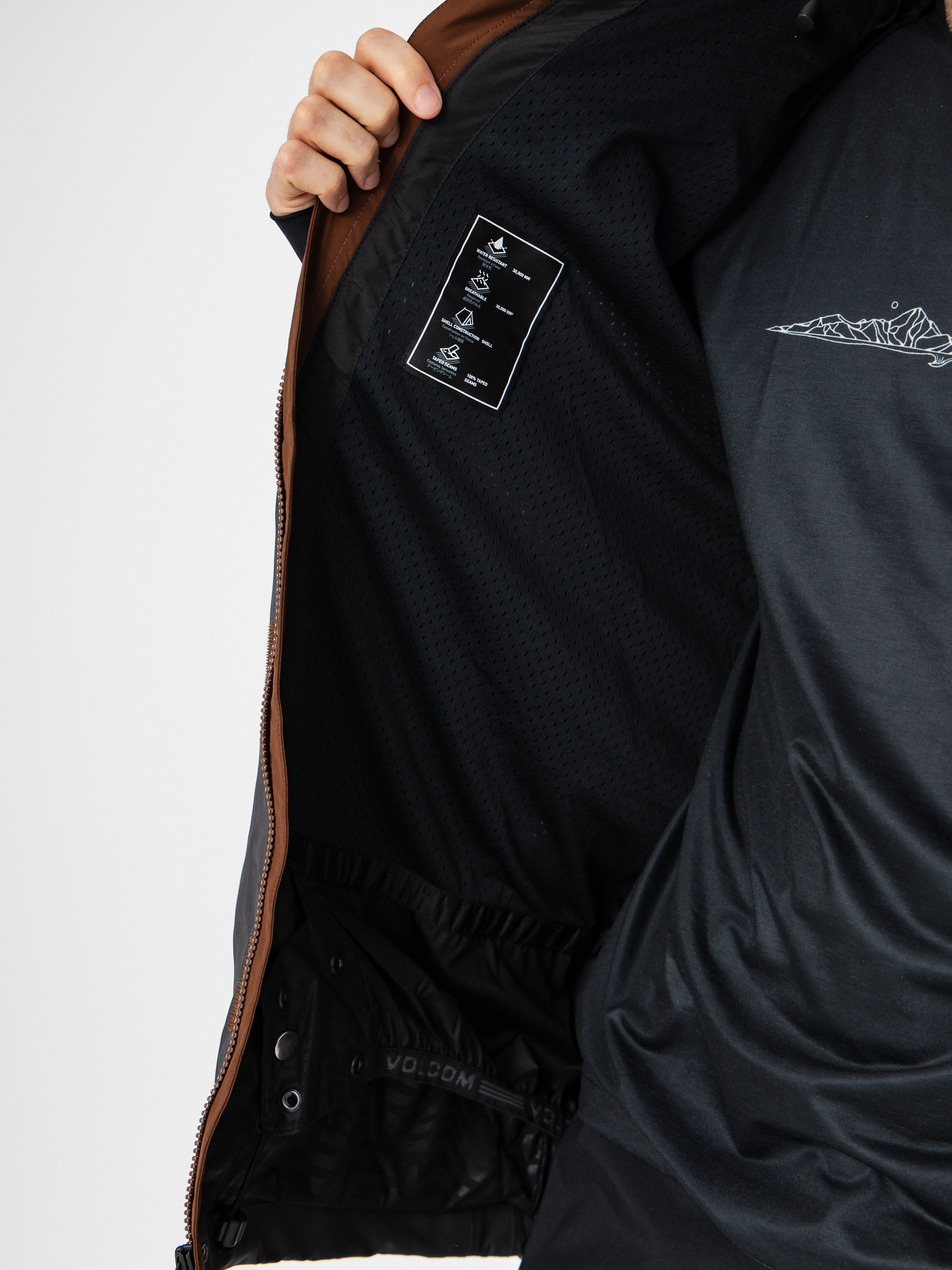 Мъжки Сноуборд яке Volcom Rnge Stretch 30K (brown)
