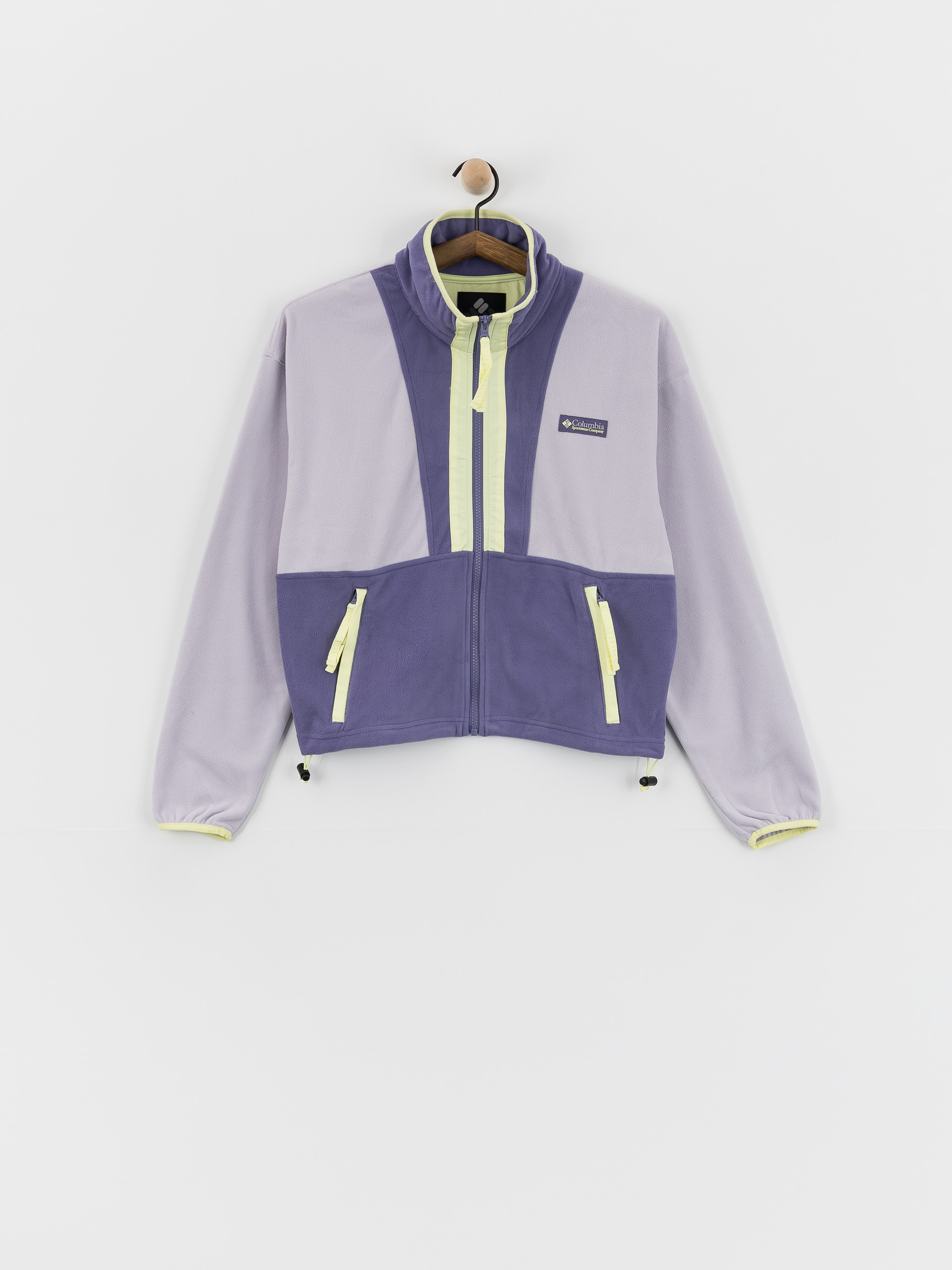Дамски Поларени суитшърт Columbia Backbowl II Full Zip (lavender pearl/stormwatch/citron haze)