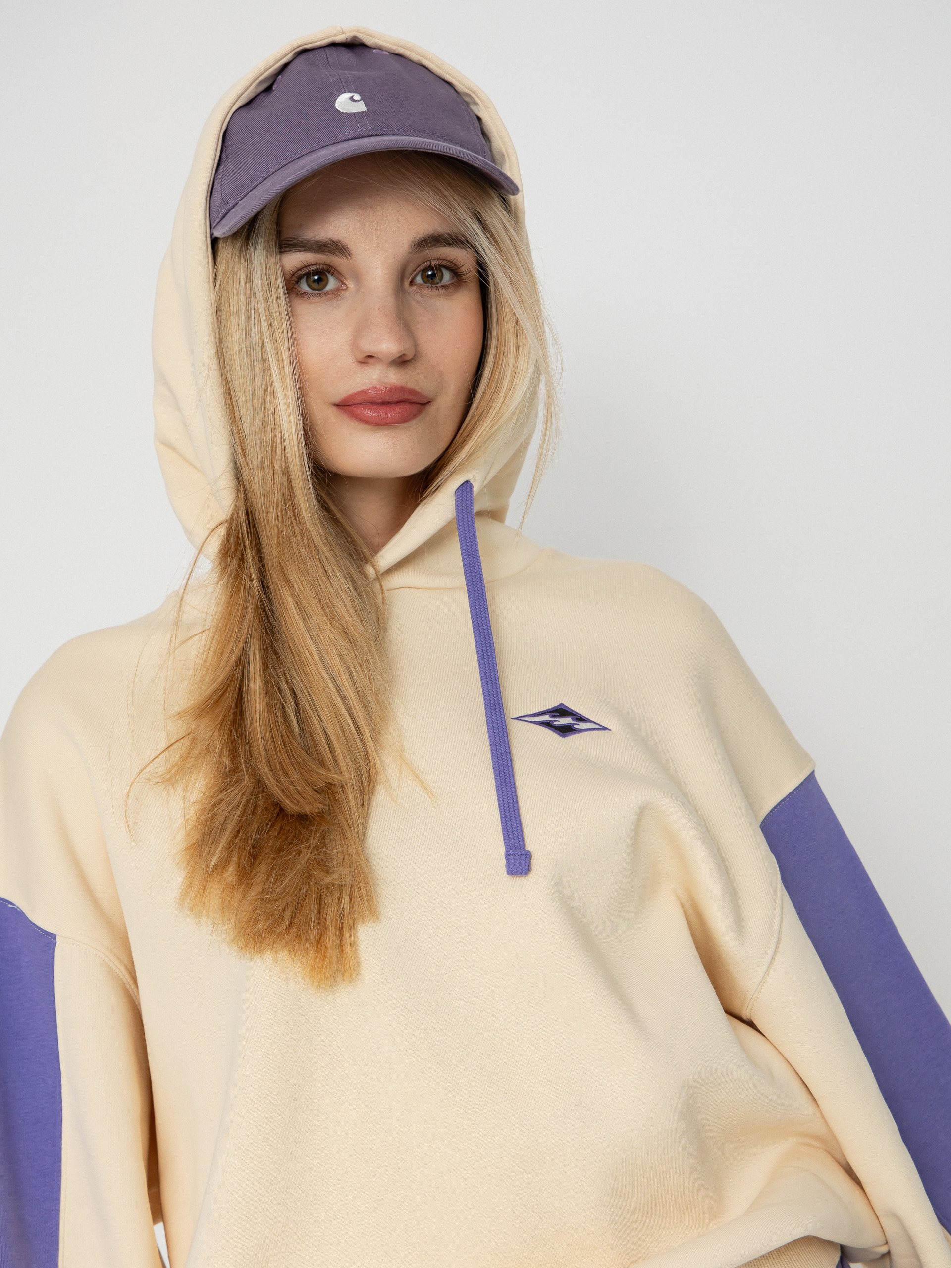 Суитшърт с качулка Billabong 73 HD Wmn (whitecap)