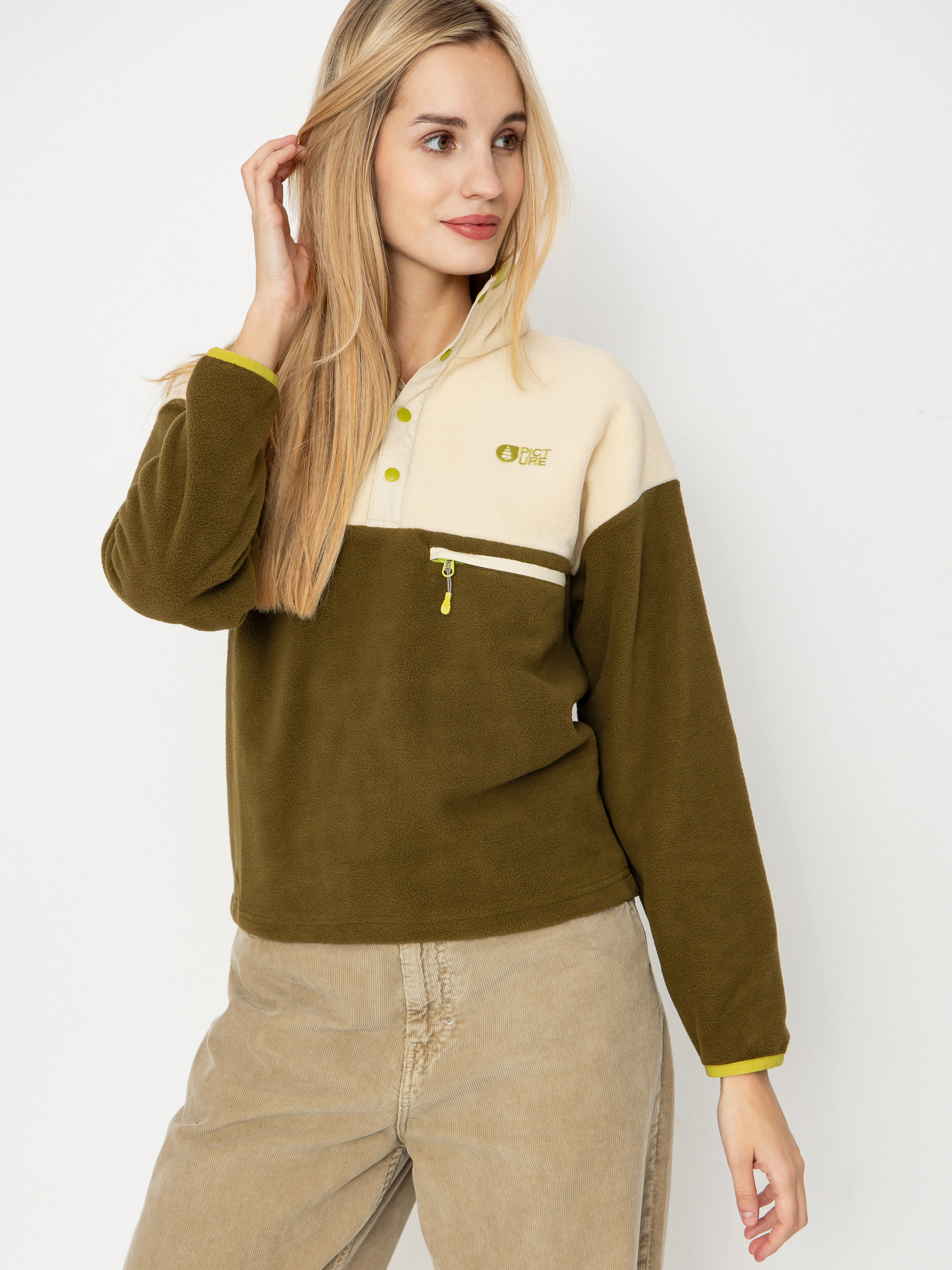 Дамски Поларени суитшърт Picture Arcca 1/4 Zip (tobacco)