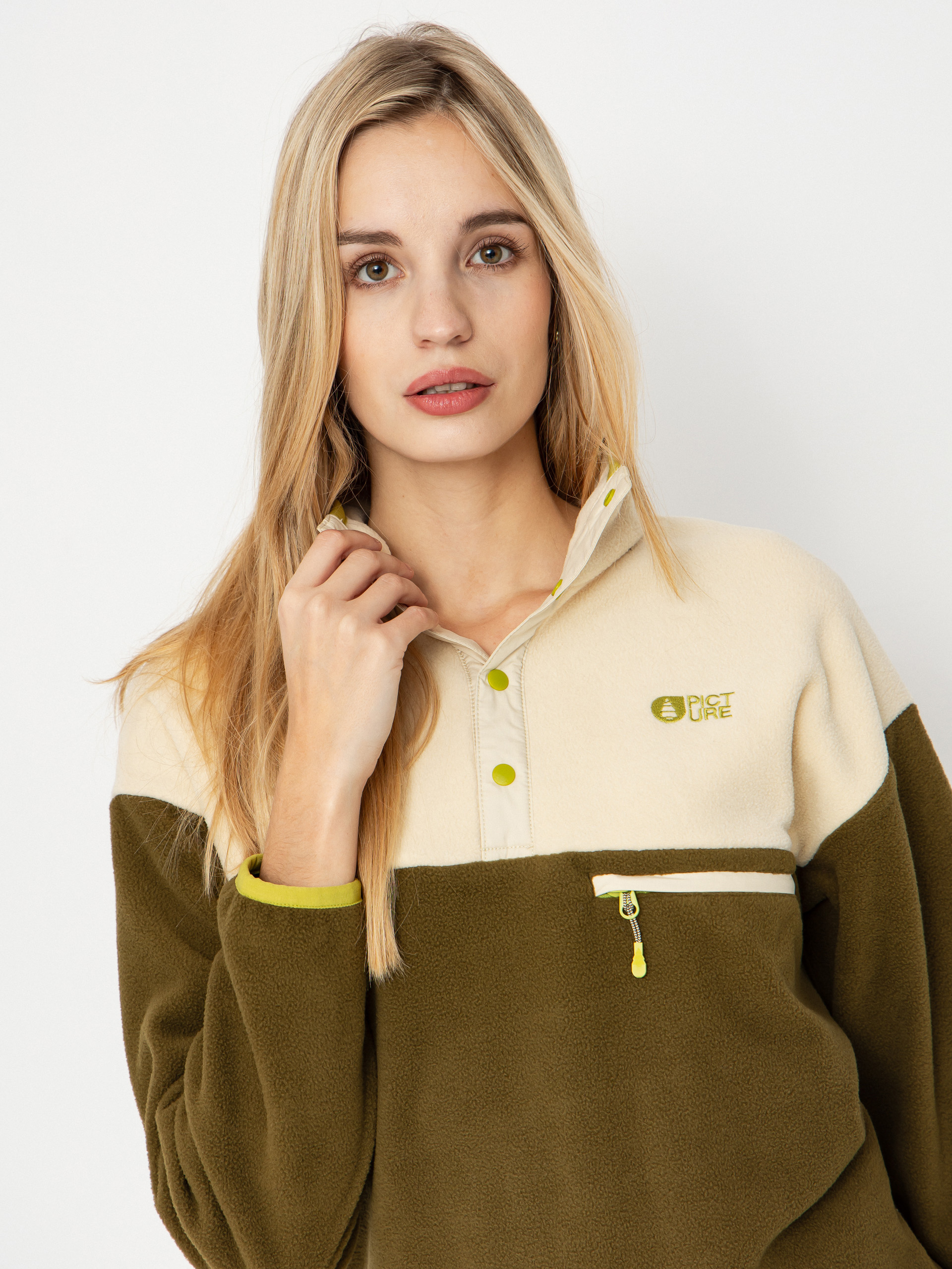 Дамски Поларени суитшърт Picture Arcca 1/4 Zip (tobacco)