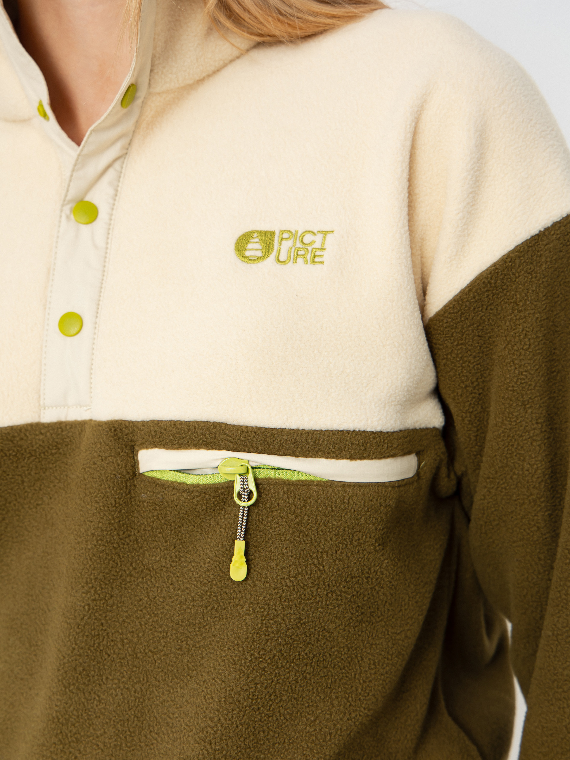 Дамски Поларени суитшърт Picture Arcca 1/4 Zip (tobacco)