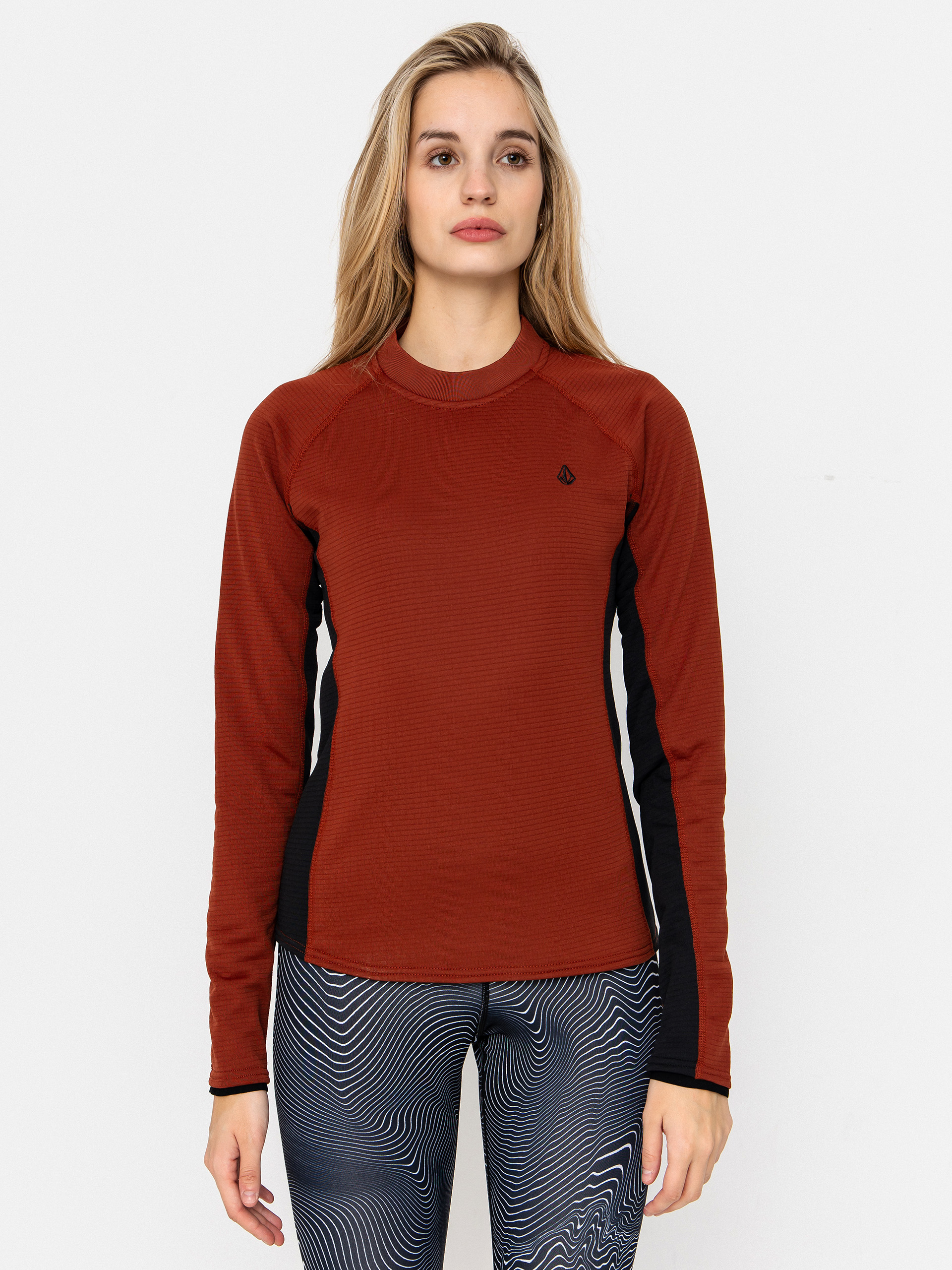Термо суитшърт Volcom Gridlock Crew Neck Wmn (henna)