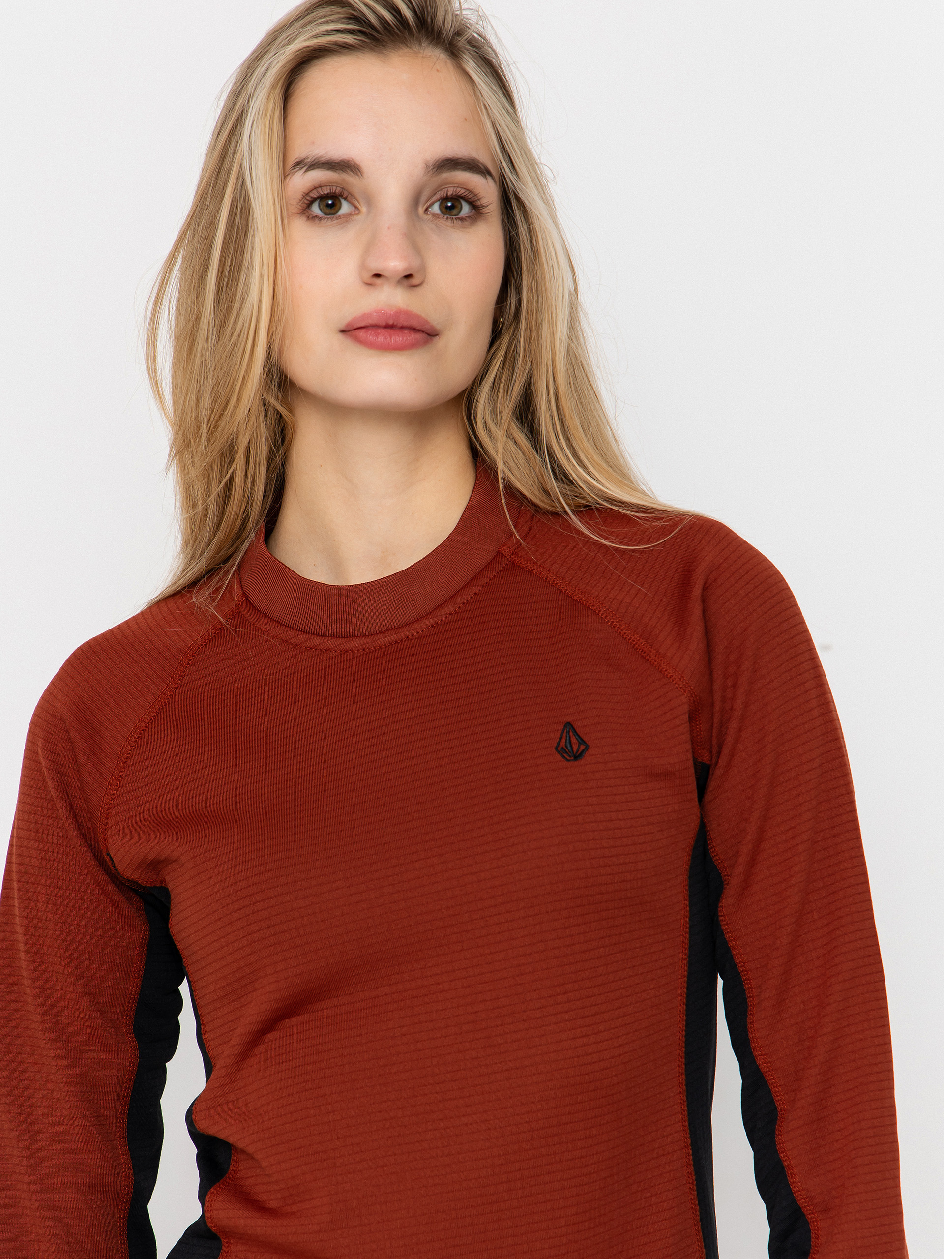 Дамска Термо суитшърт Volcom Gridlock Crew Neck (henna)
