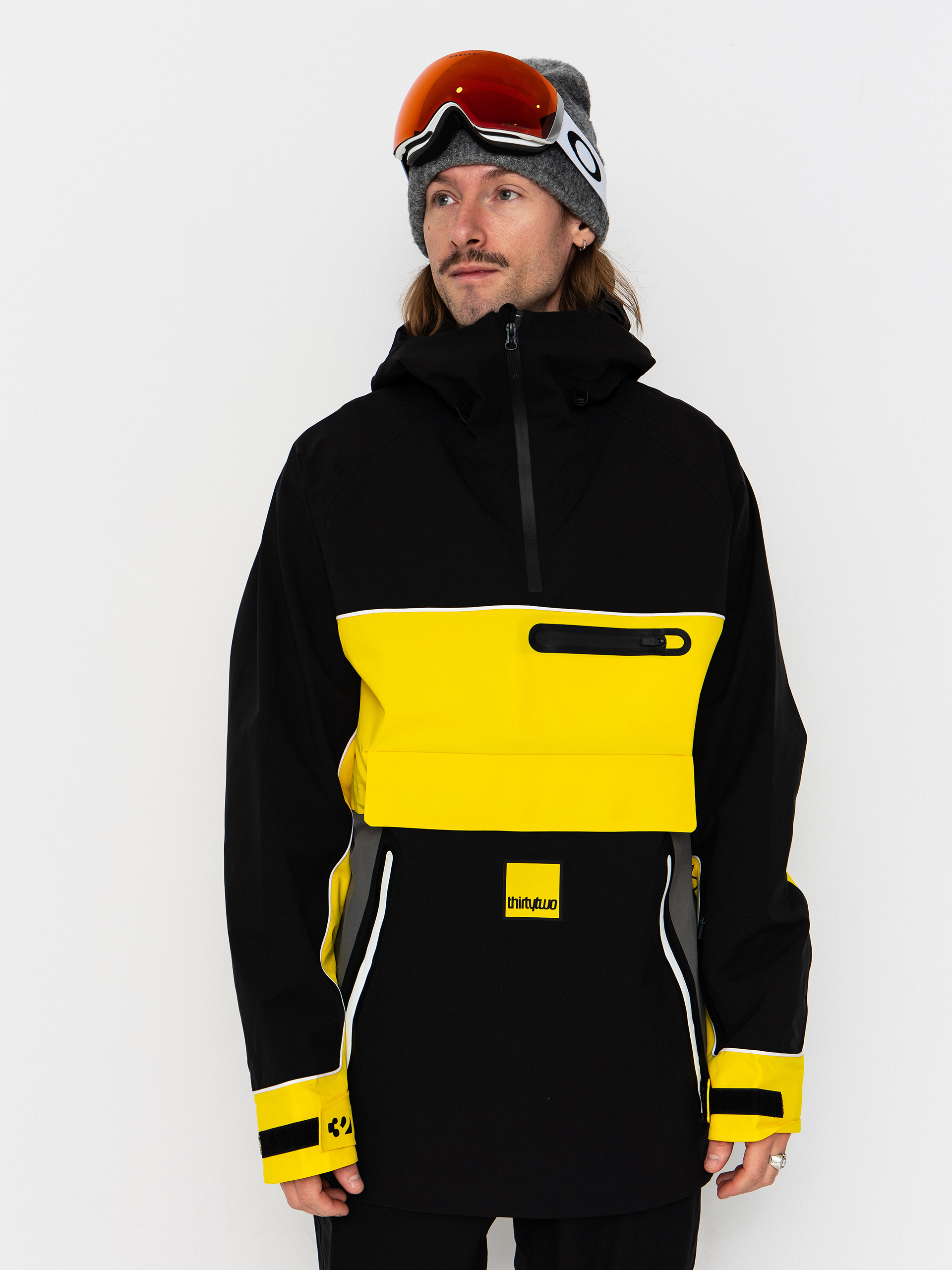 Мъжки Сноуборд яке ThirtyTwo Light Anorak (black/yellow)