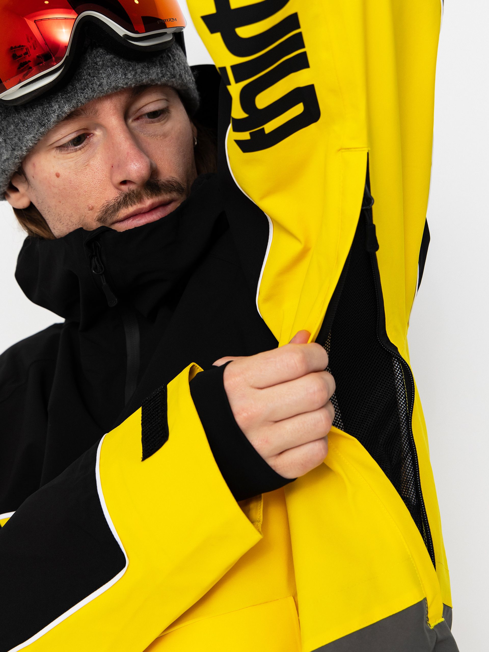 Мъжки Сноуборд яке ThirtyTwo Light Anorak (black/yellow)