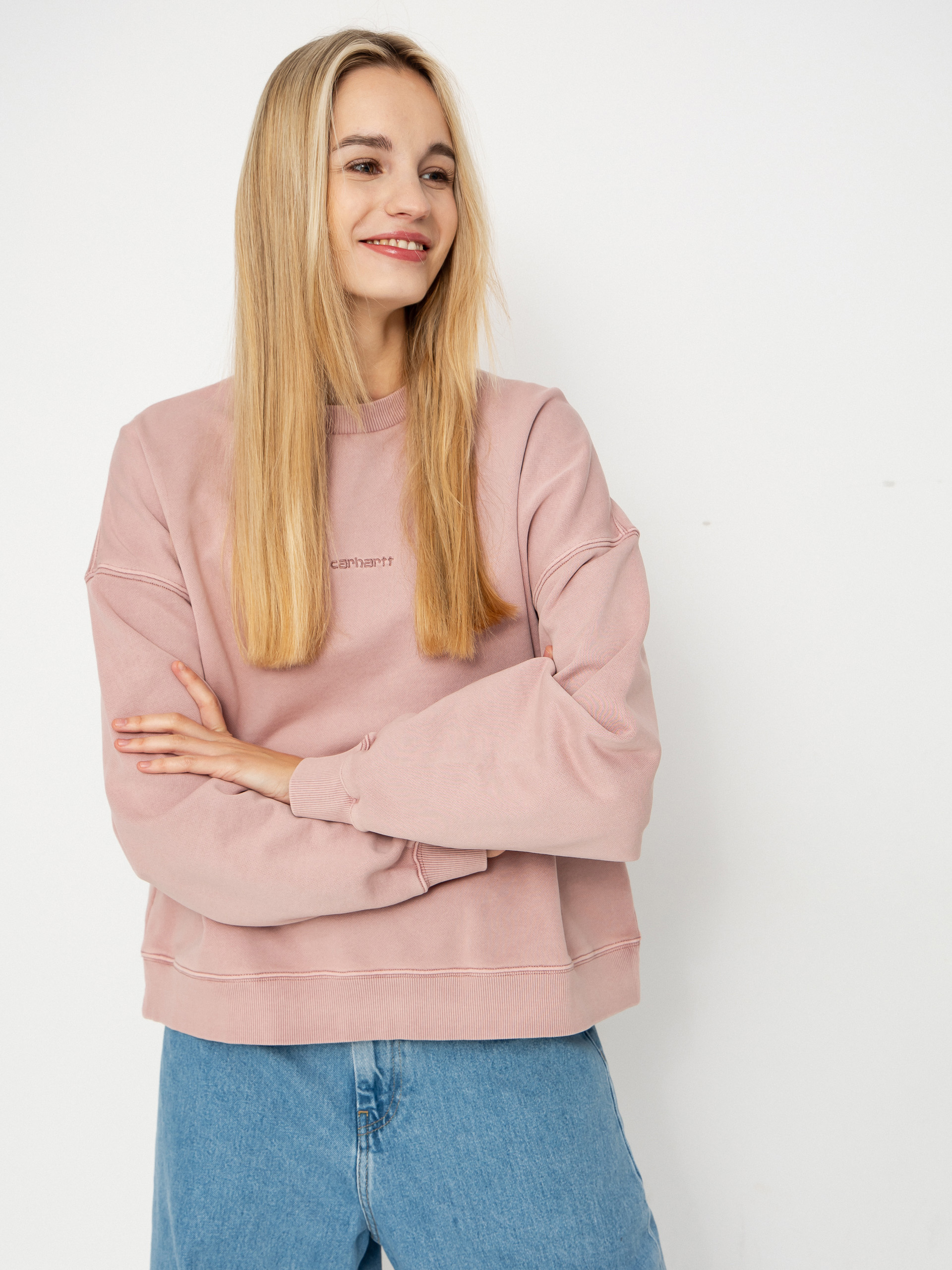 u0421u0443u0438u0442u0448u044au0440u0442 Carhartt WIP Benton Wmn (glassy pink/garment dyed)