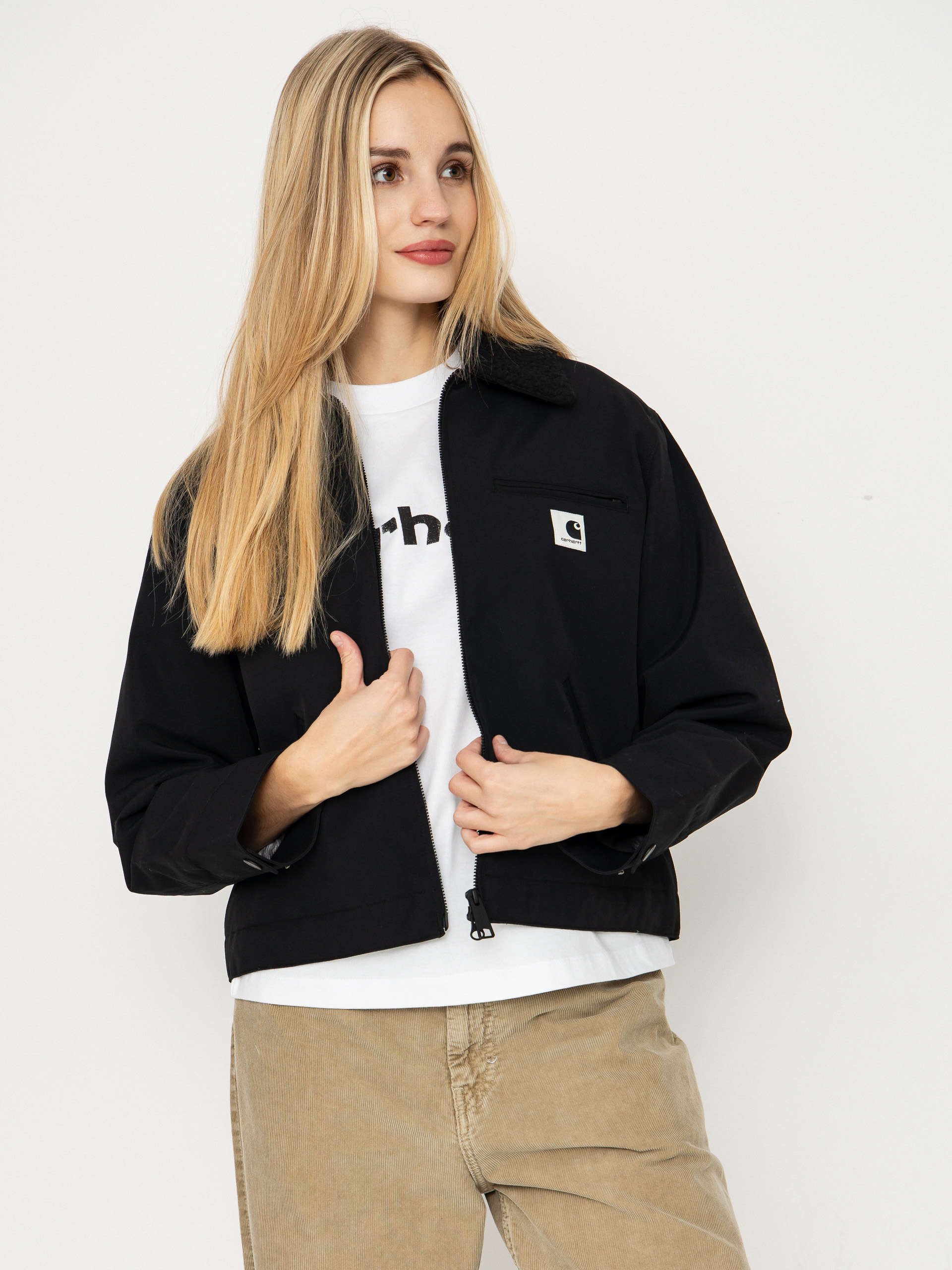 u042fu043au0435 Carhartt WIP Newkirk Wmn (black/wild dog print)