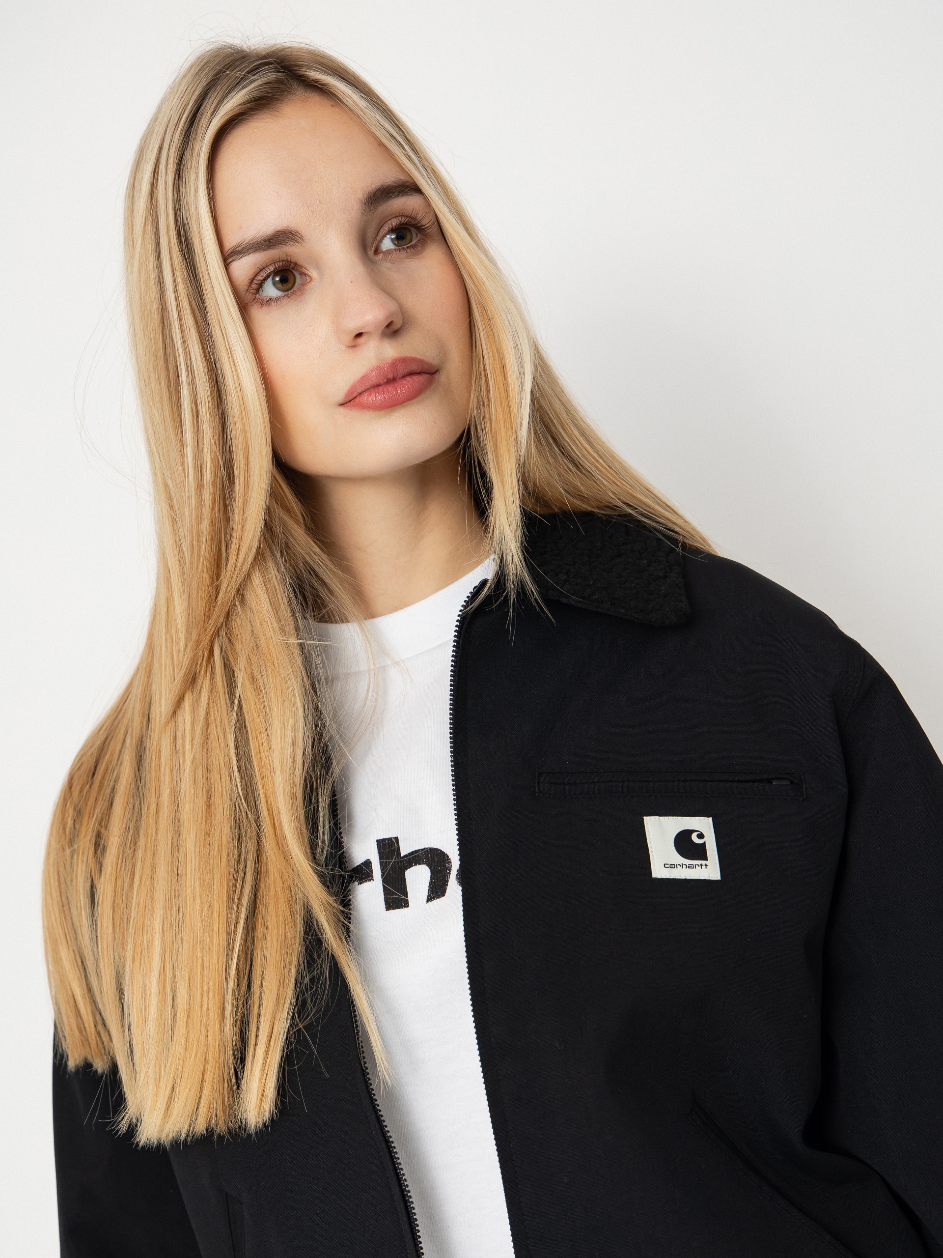 Яке Carhartt WIP Newkirk Wmn (black/wild dog print)