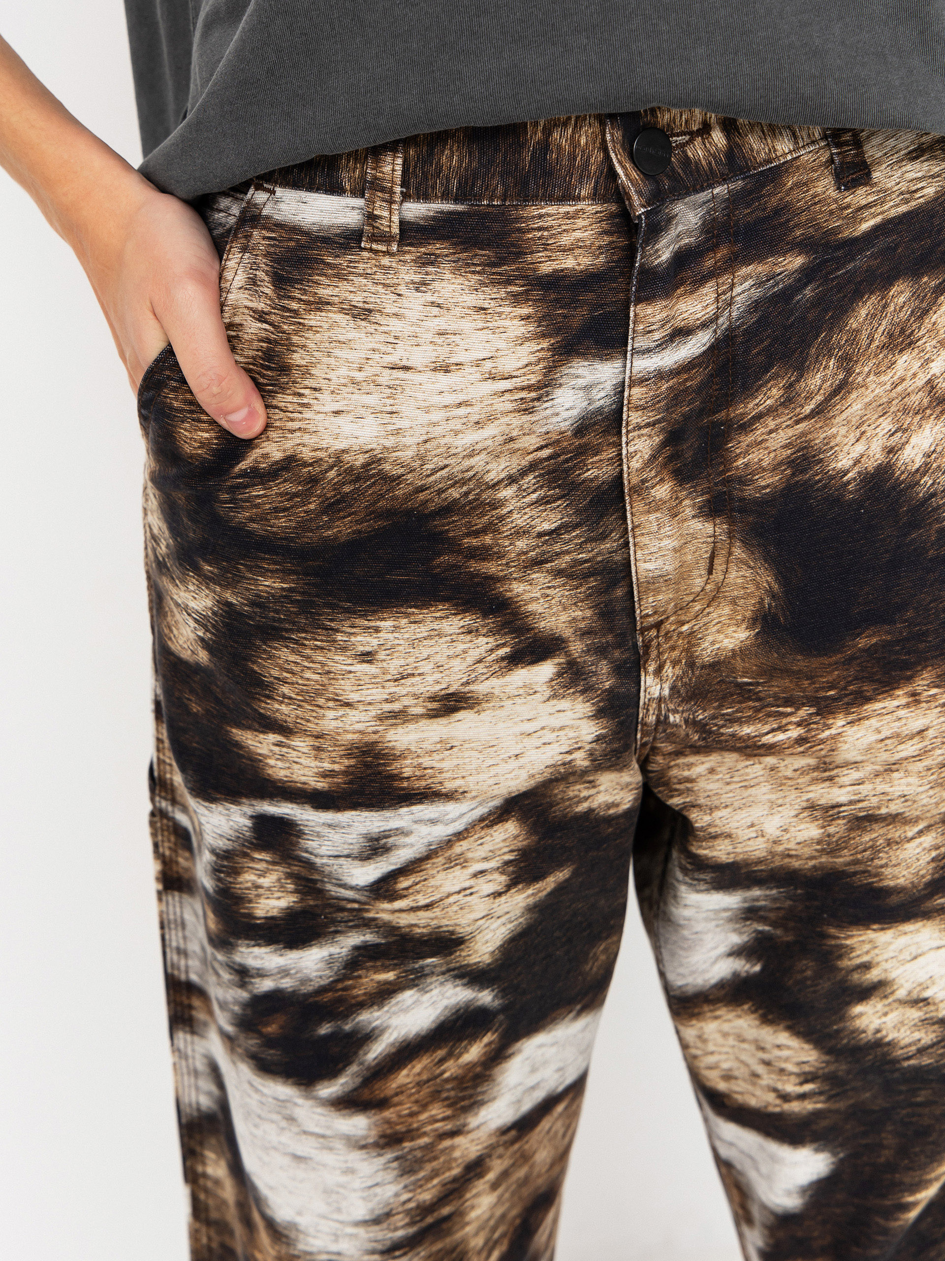 Панталони Carhartt WIP Brandon Single Knee Wmn (wild dog print/stone washed)