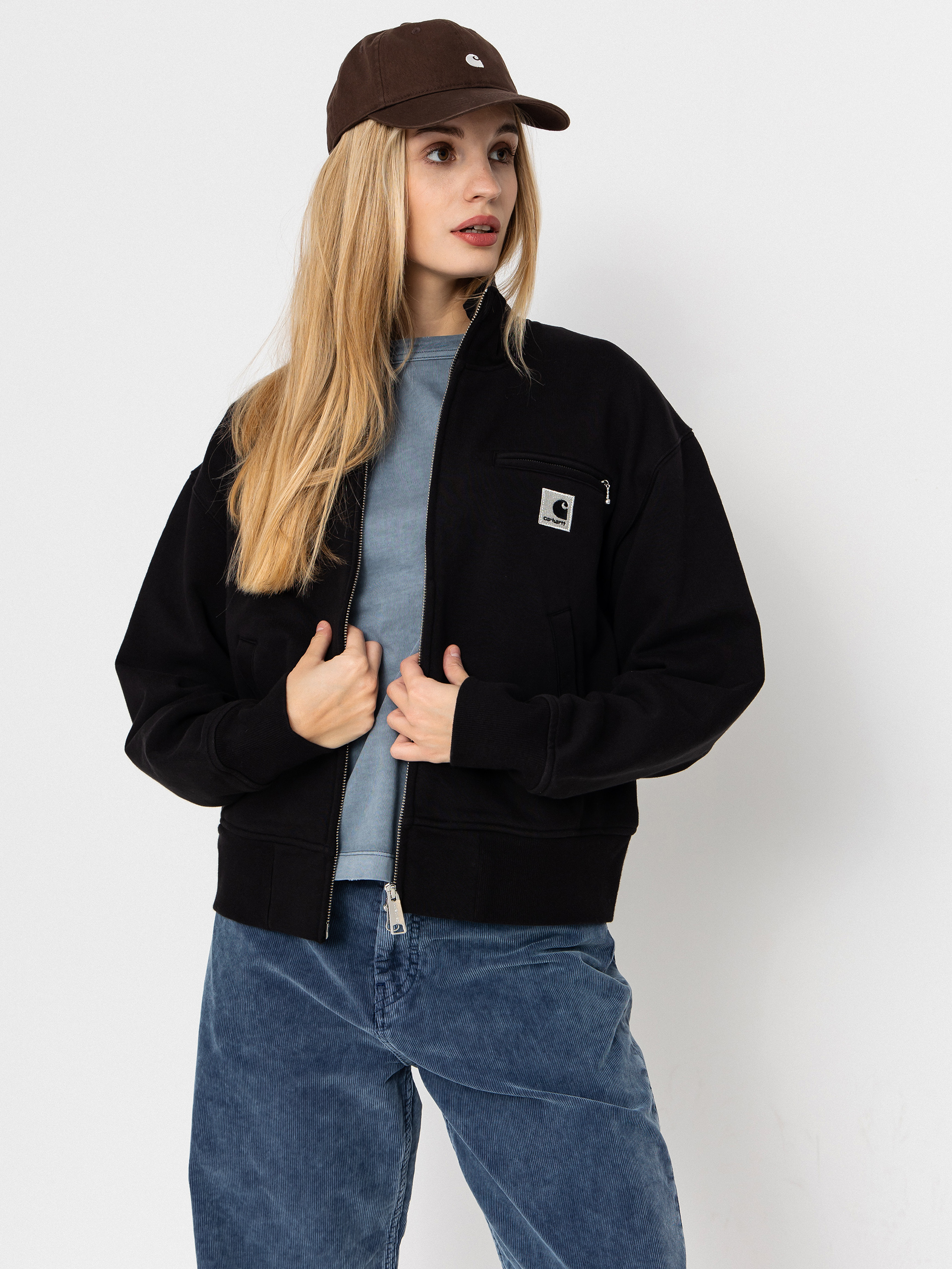 Яке Carhartt WIP Detroit Wmn (black/stone washed)