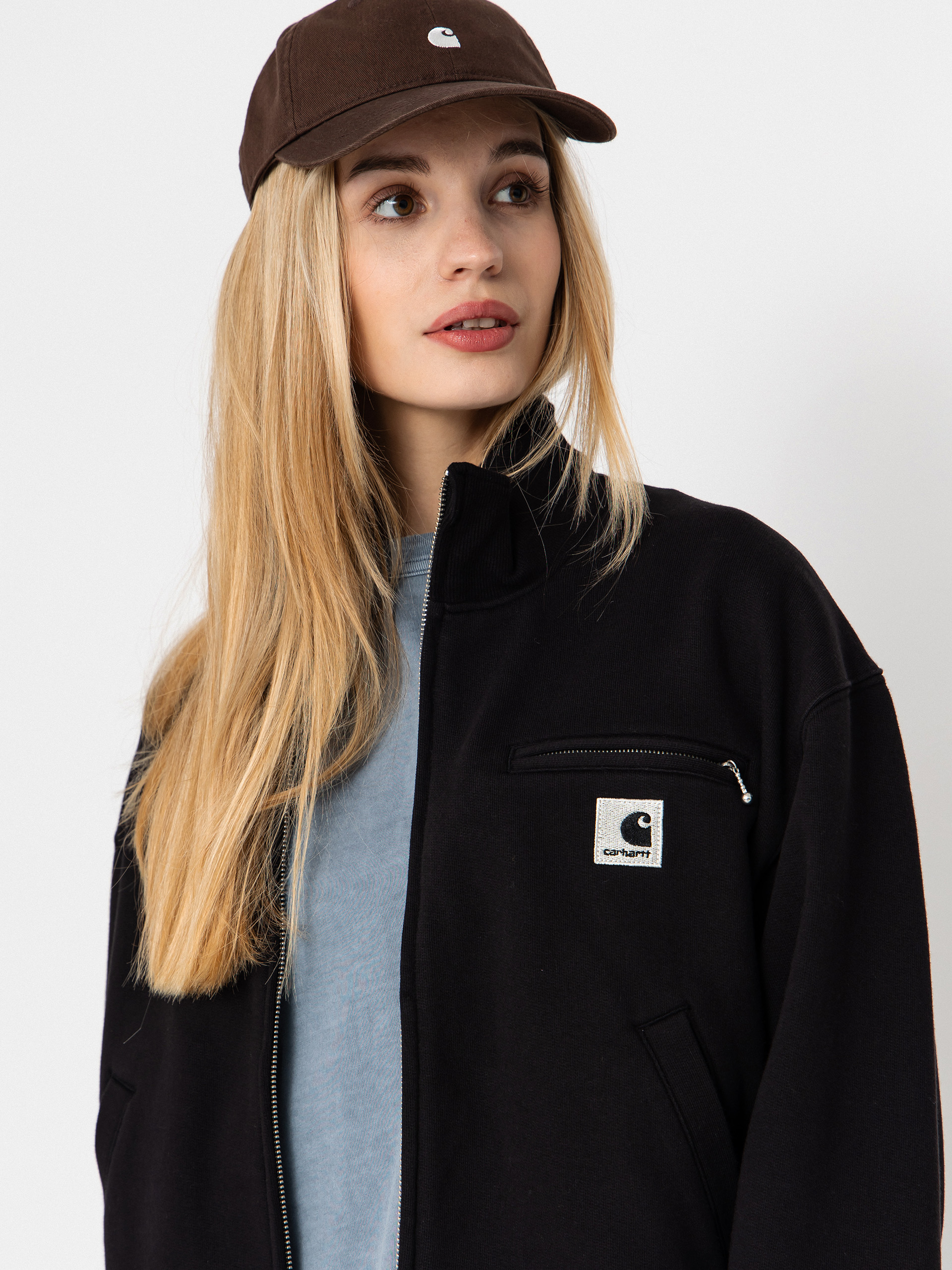 Яке Carhartt WIP Detroit Wmn (black/stone washed)