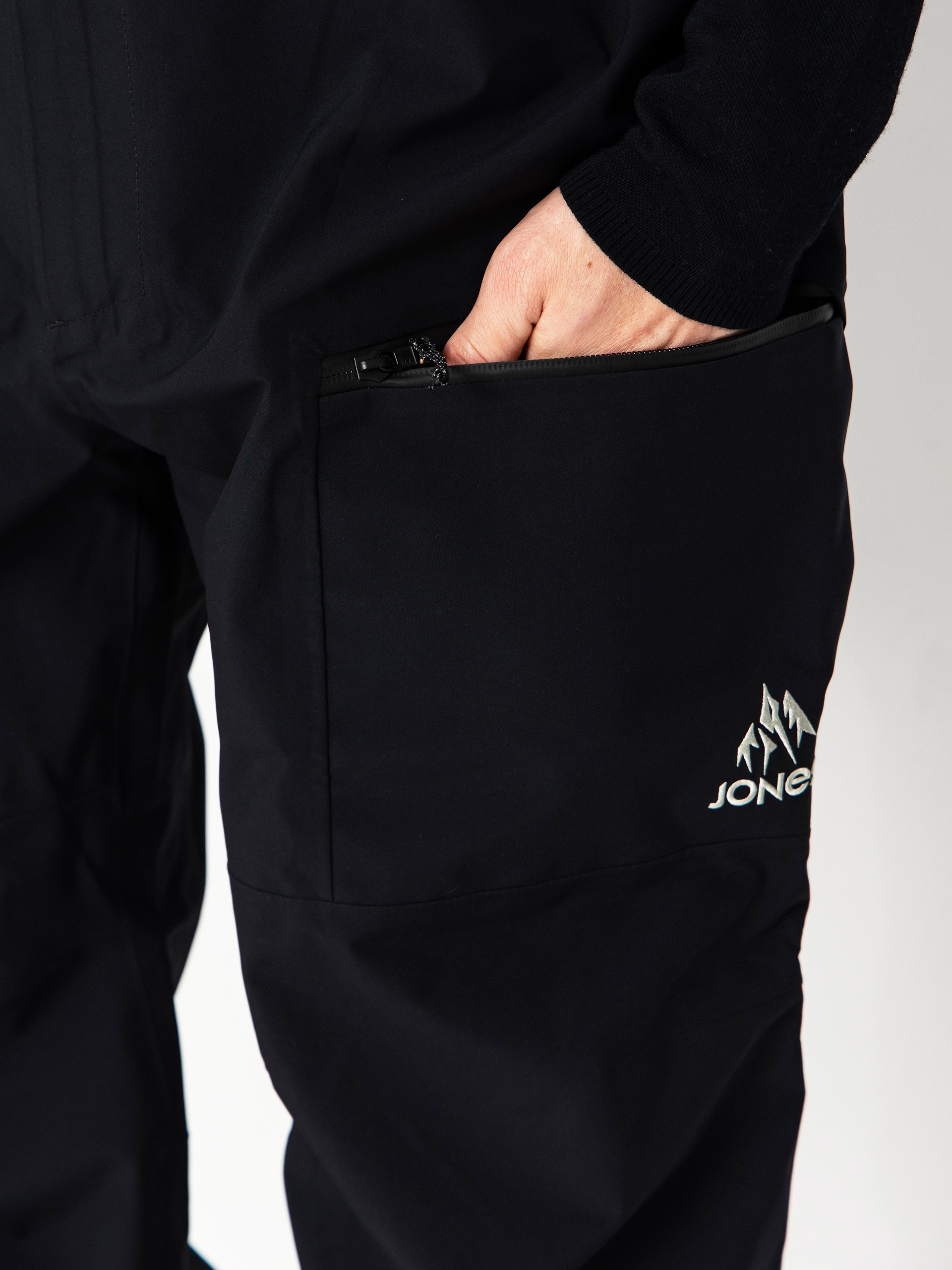 Мъжко Сноуборд панталони Jones Snowboards Shralpinist Str Rec Bib (stealth black)