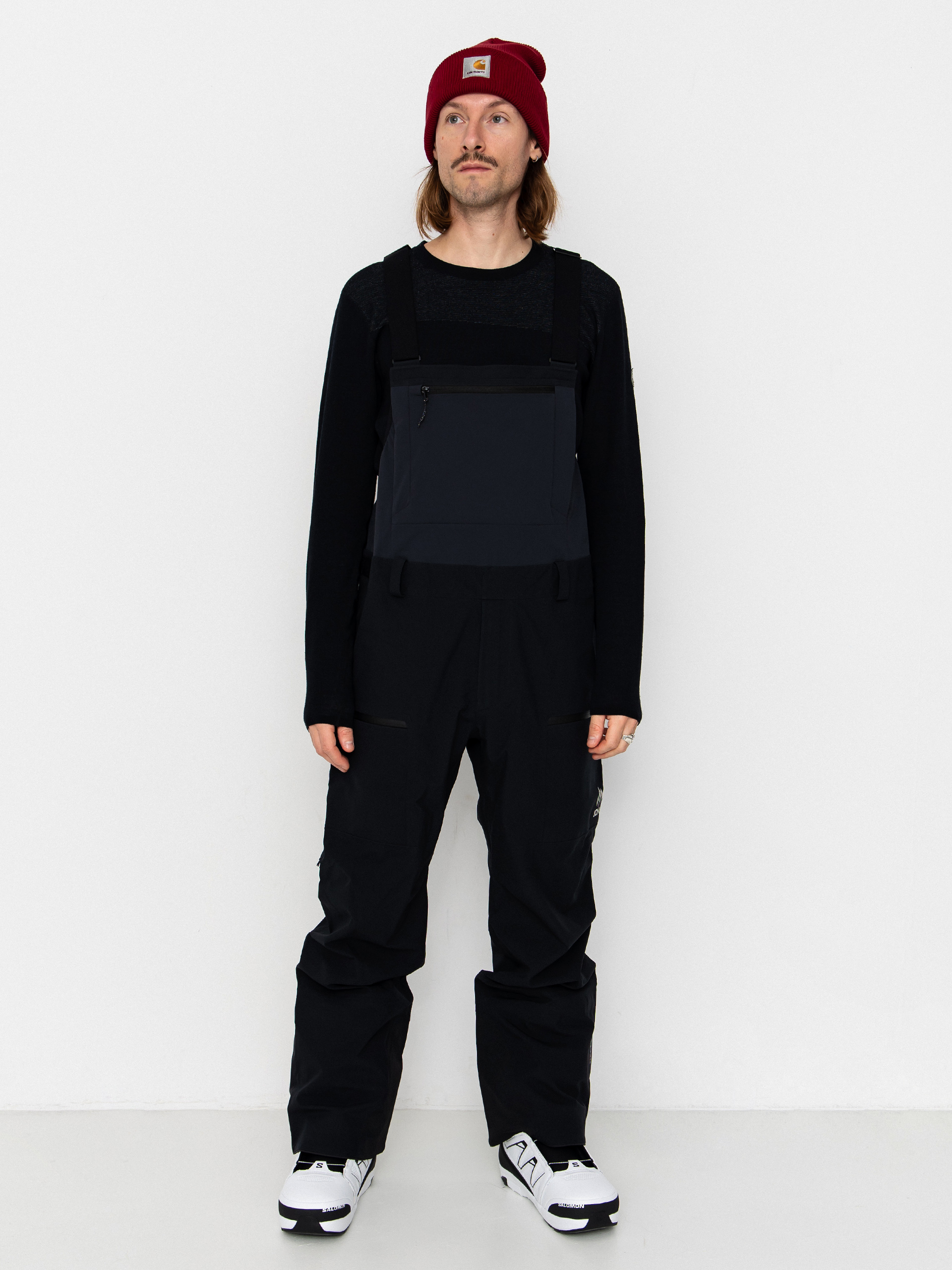 Мъжко Сноуборд панталони Jones Snowboards Shralpinist Str Rec Bib (stealth black)