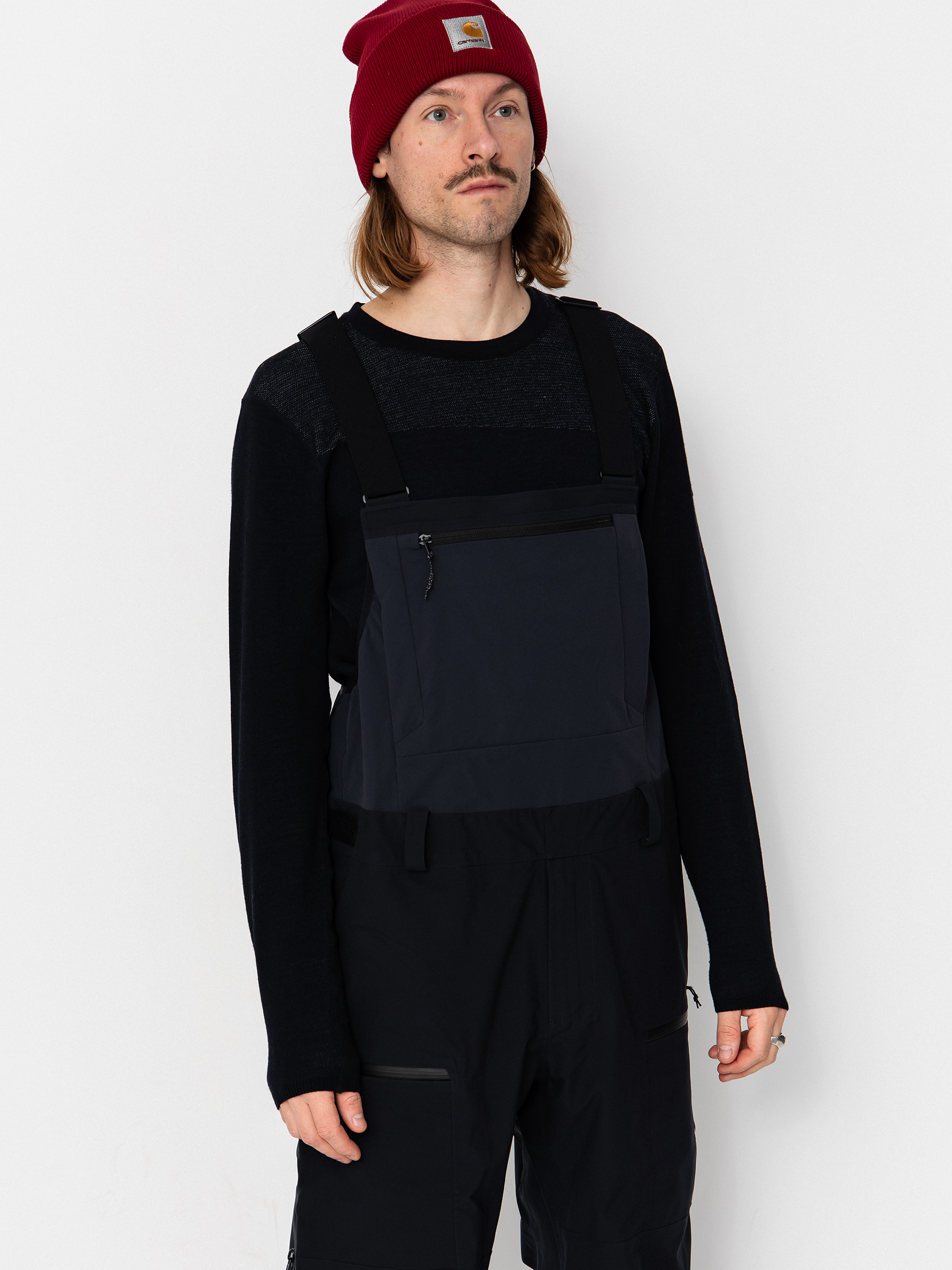 Мъжко Сноуборд панталони Jones Snowboards Shralpinist Str Rec Bib (stealth black)