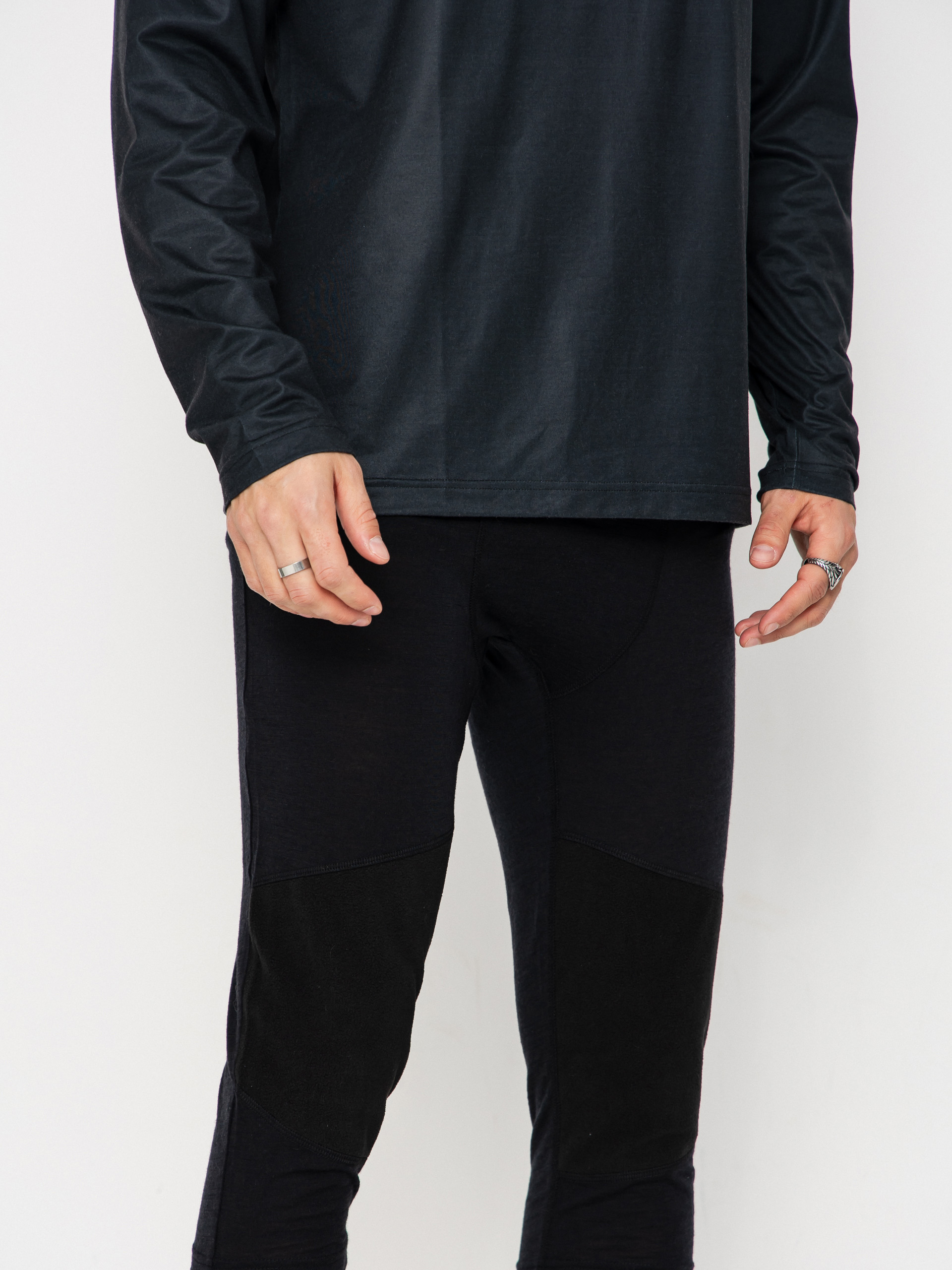 Мъжко Термоклинове ThirtyTwo Ridelite Merino Knicker (black/black)