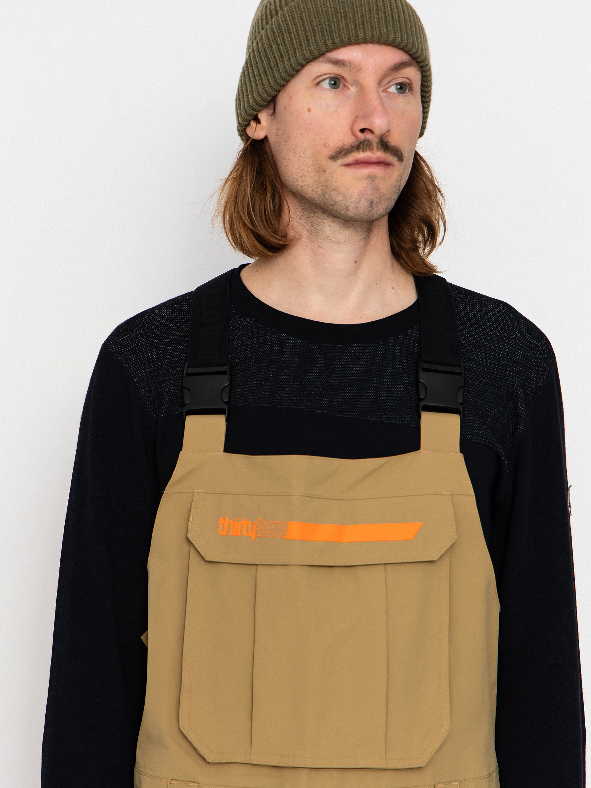 Мъжко Сноуборд панталони ThirtyTwo Basement Bib (khaki)
