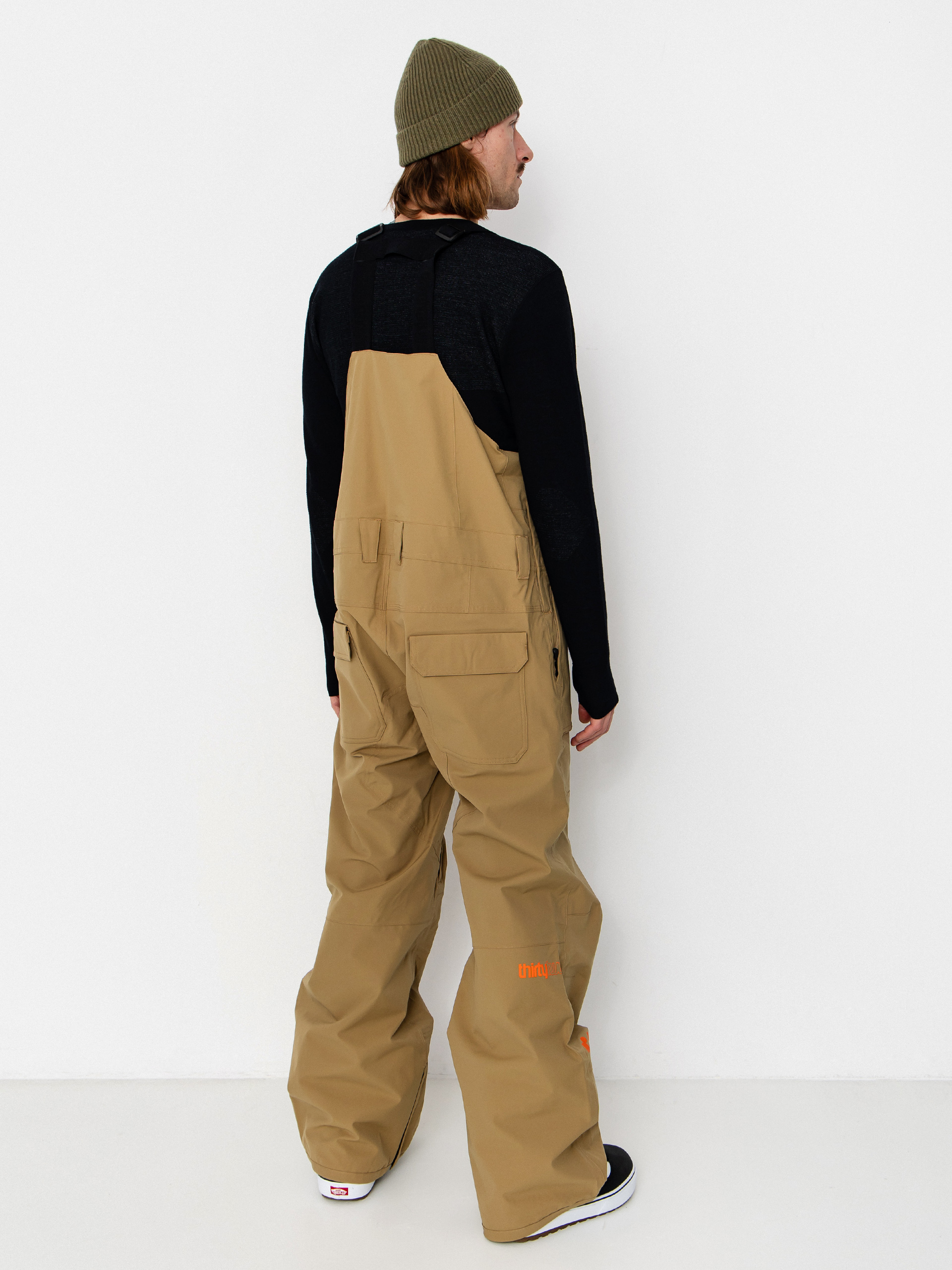 Мъжко Сноуборд панталони ThirtyTwo Basement Bib (khaki)