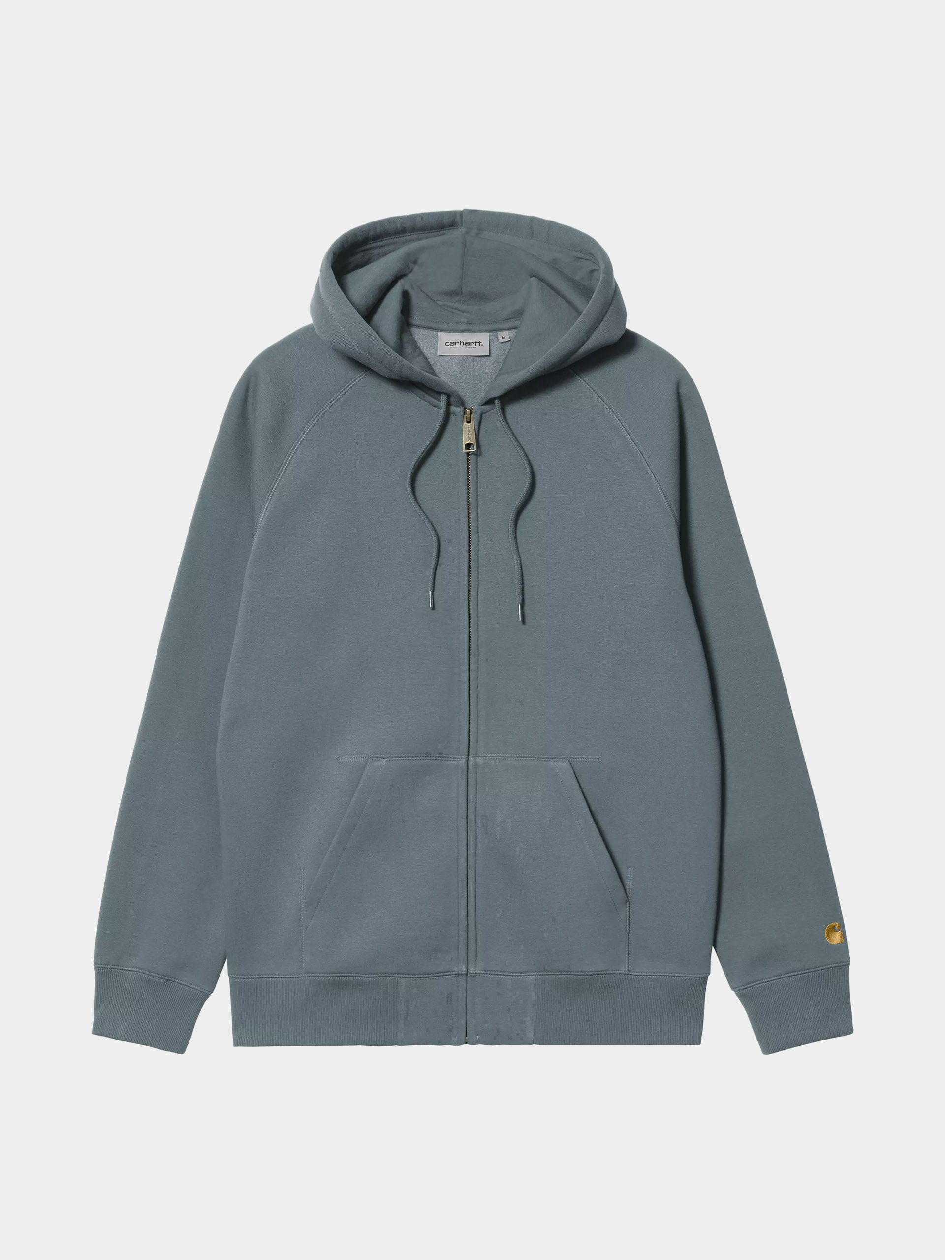 Суитшърт с качулка Carhartt WIP Chase ZHD (cozy blue/gold)