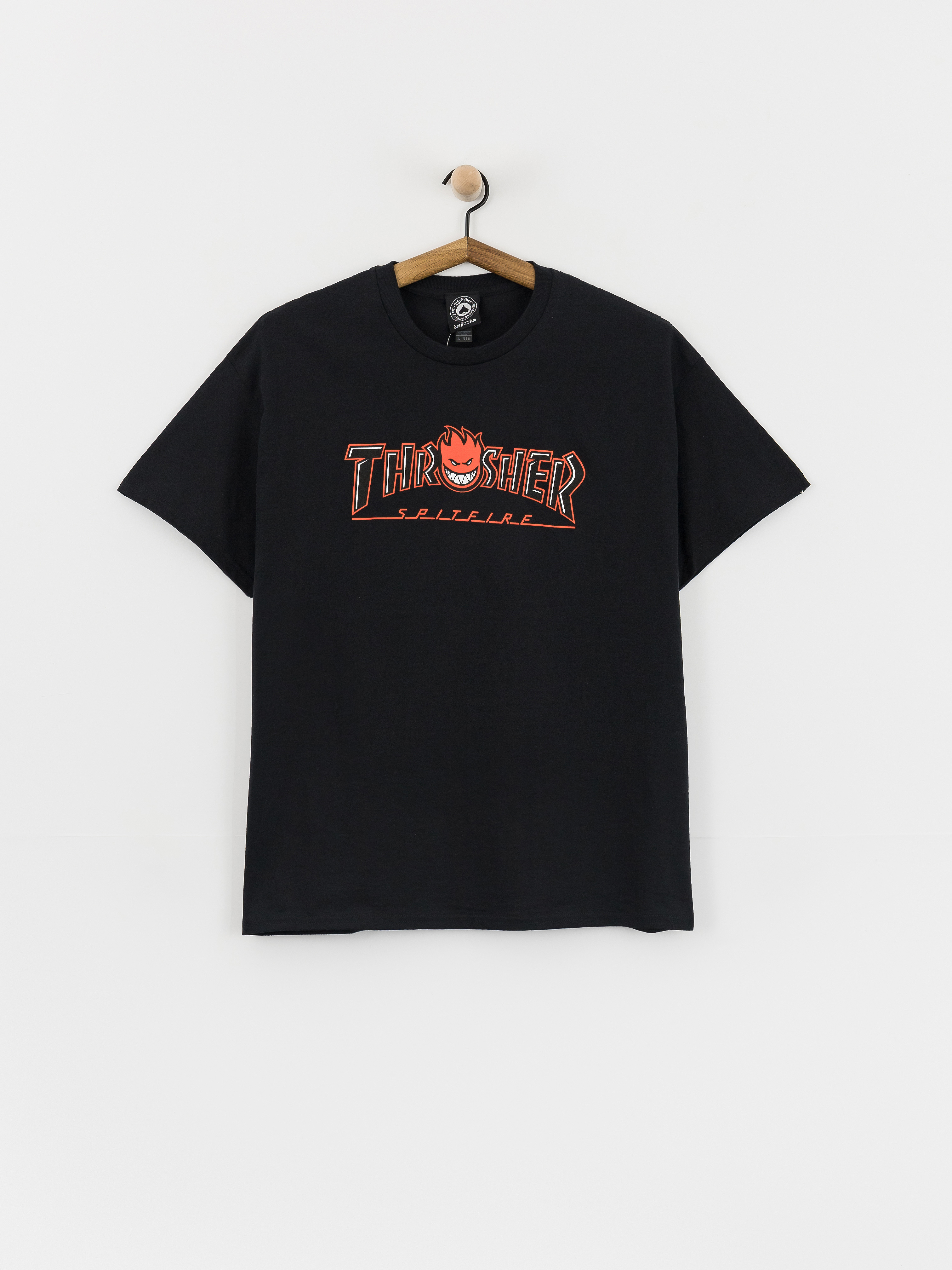 u0422u0435u043du0438u0441u043au0430 Thrasher x Spitfire Big Head Outline (black)