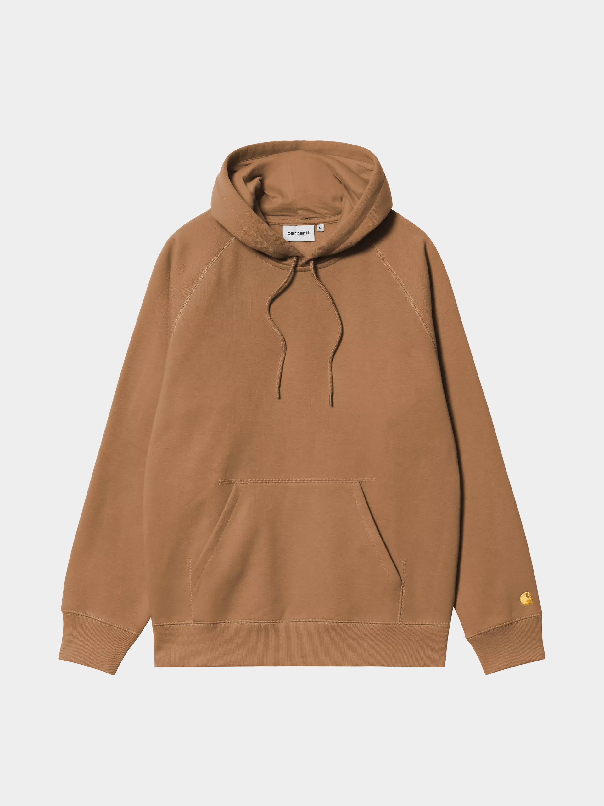 Суитшърт с качулка Carhartt WIP Chase HD (hamilton brown/gold)