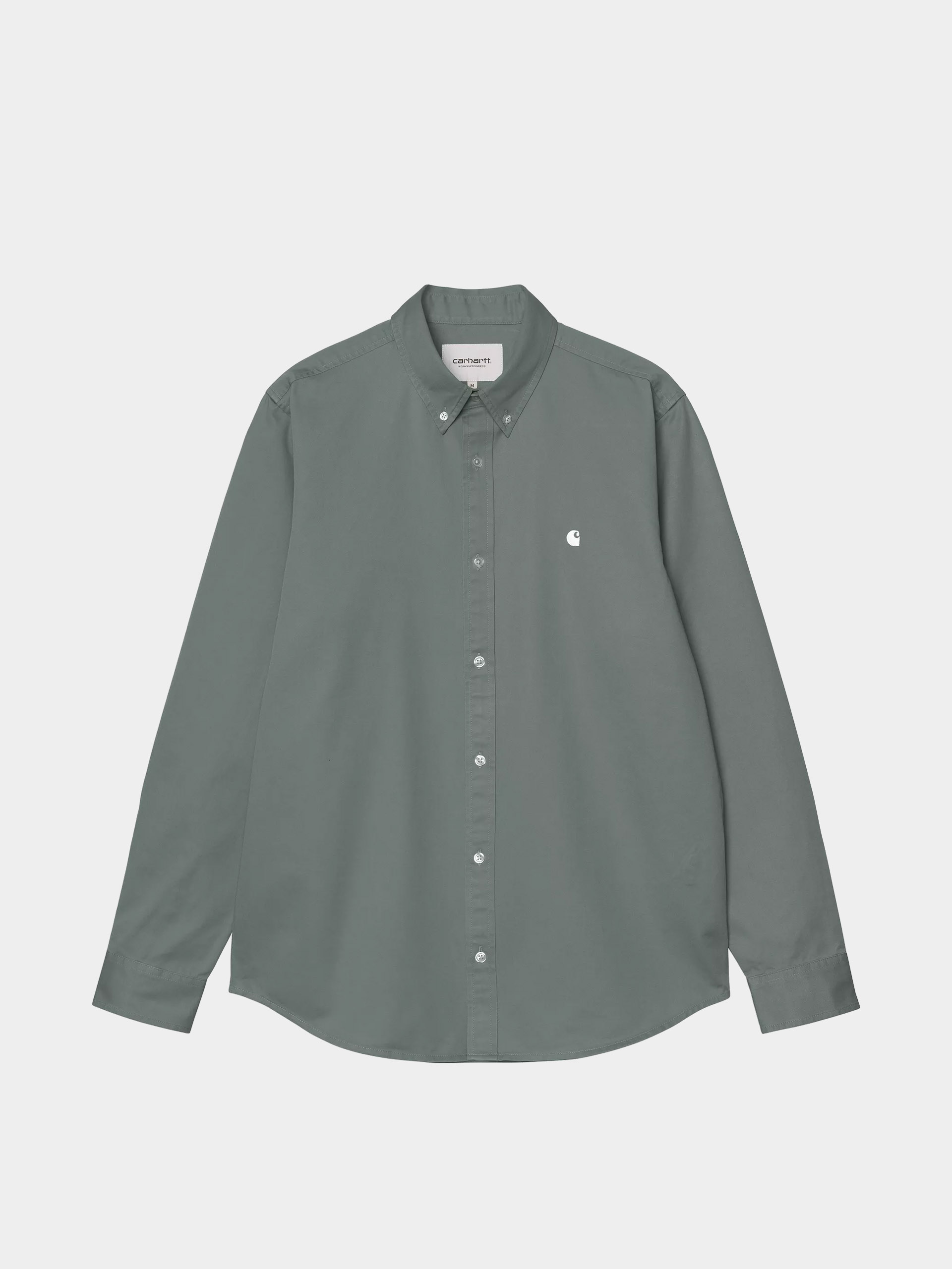 Риза Carhartt WIP Madison (velvet green/white)