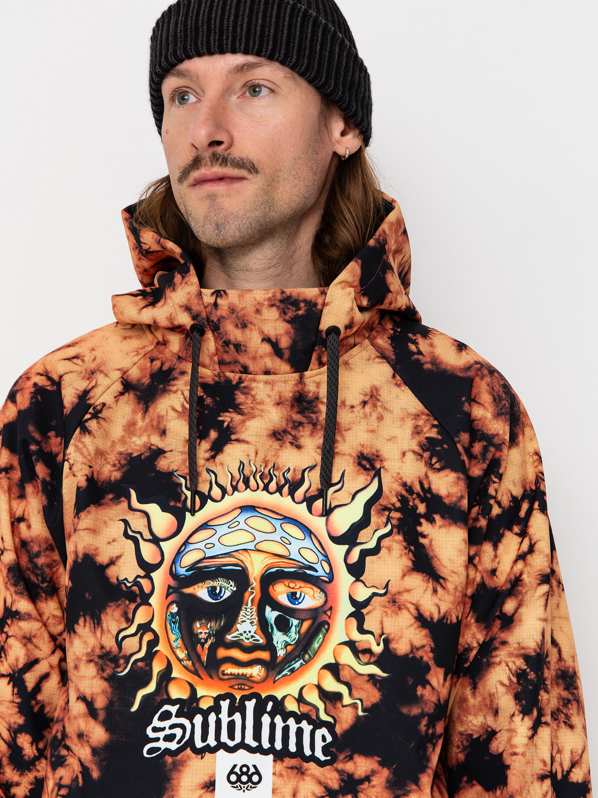 Мъжки Термо суитшърт 686 Waterproof HD (sublime orange tie dye)