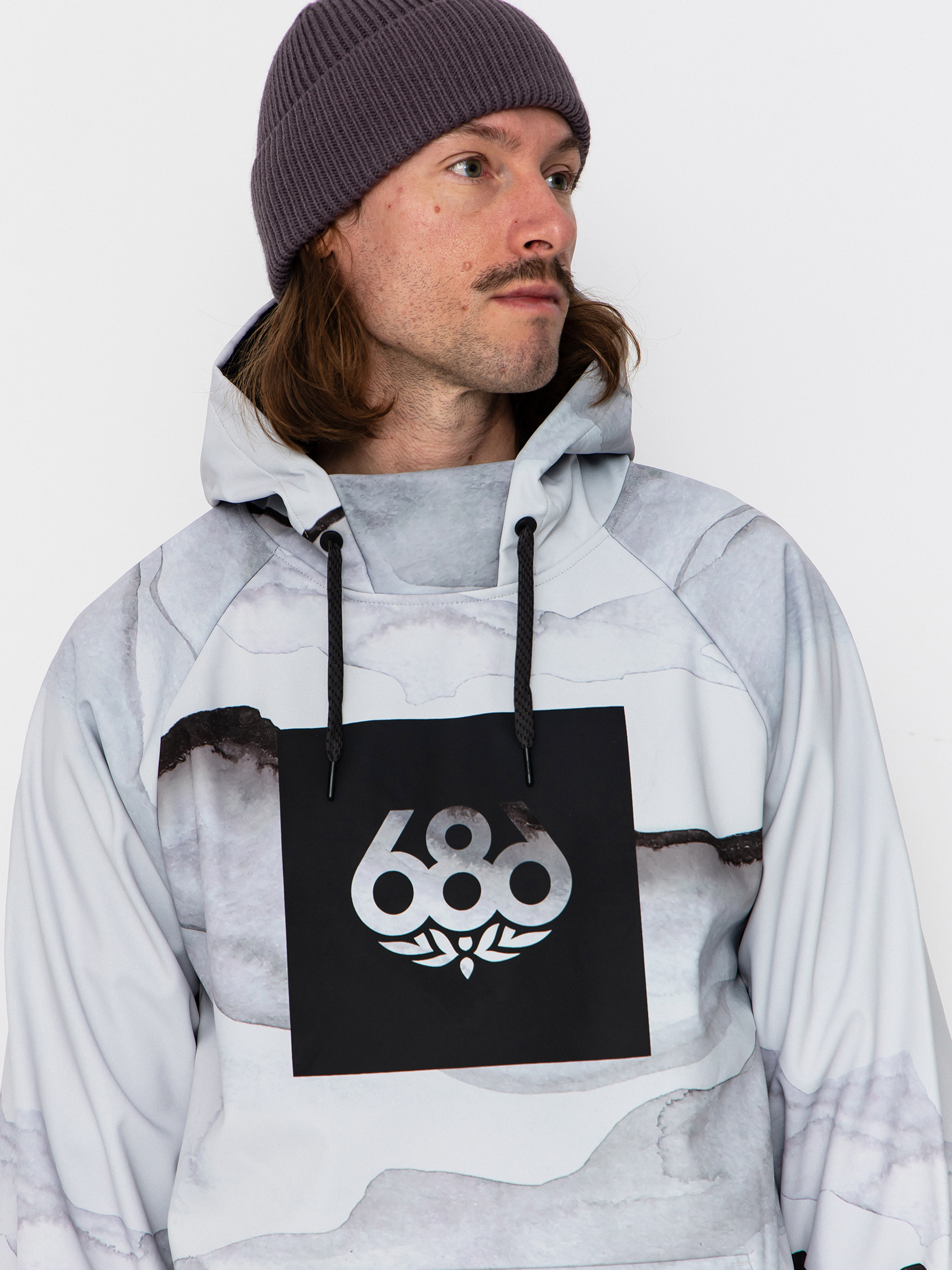 Мъжки Термо суитшърт 686 Waterproof HD (smoke mountain print)