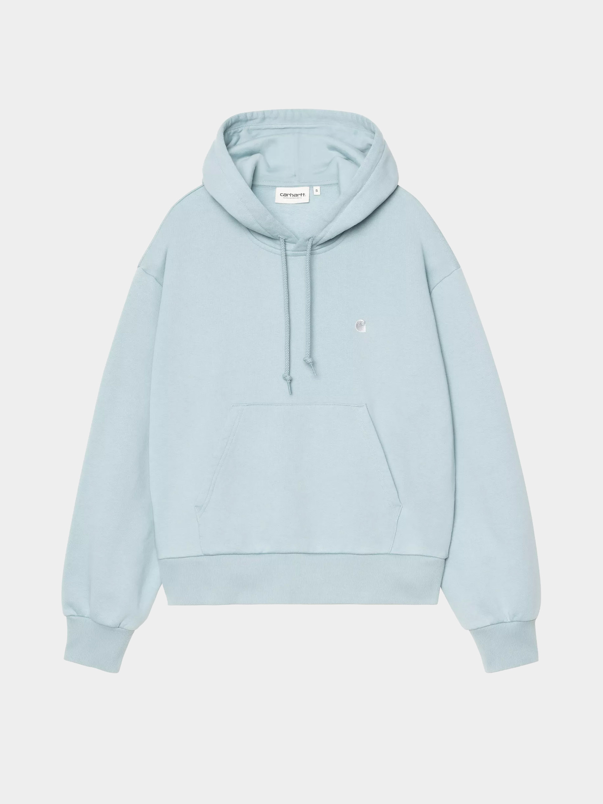 Суитшърт с качулка Carhartt WIP Casey HD Wmn (tourmaline/silver)