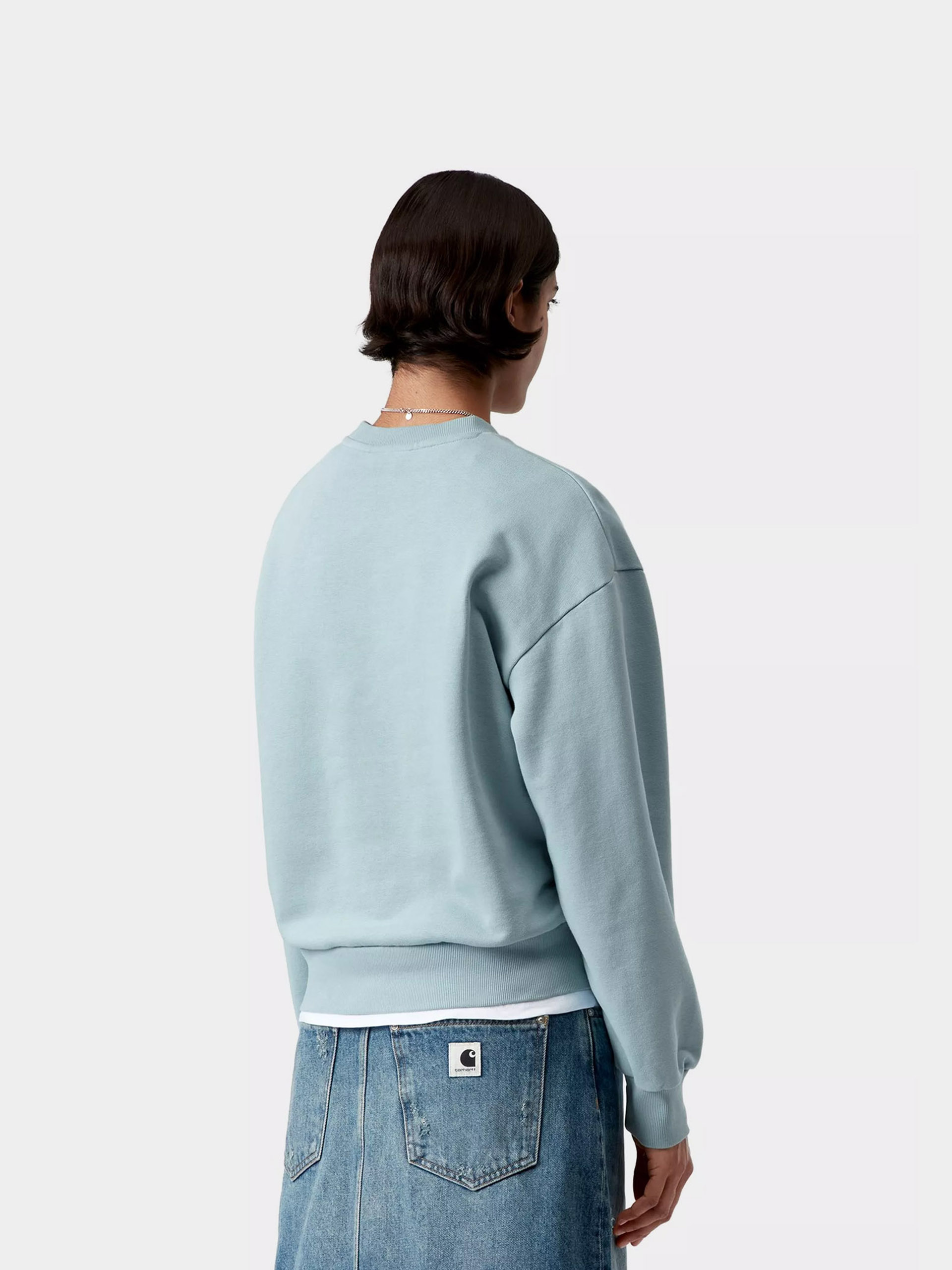 Суитшърт Carhartt WIP Casey Wmn (tourmaline/silver)