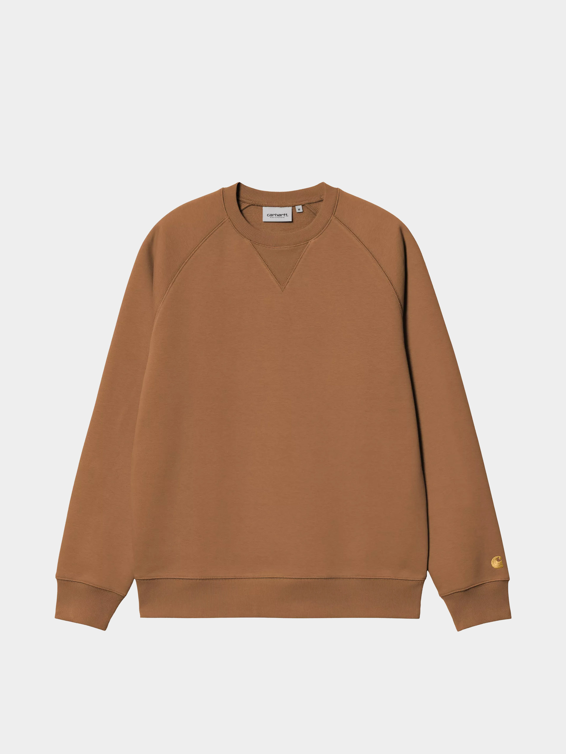Суитшърт Carhartt WIP Chase (hamilton brown/gold)