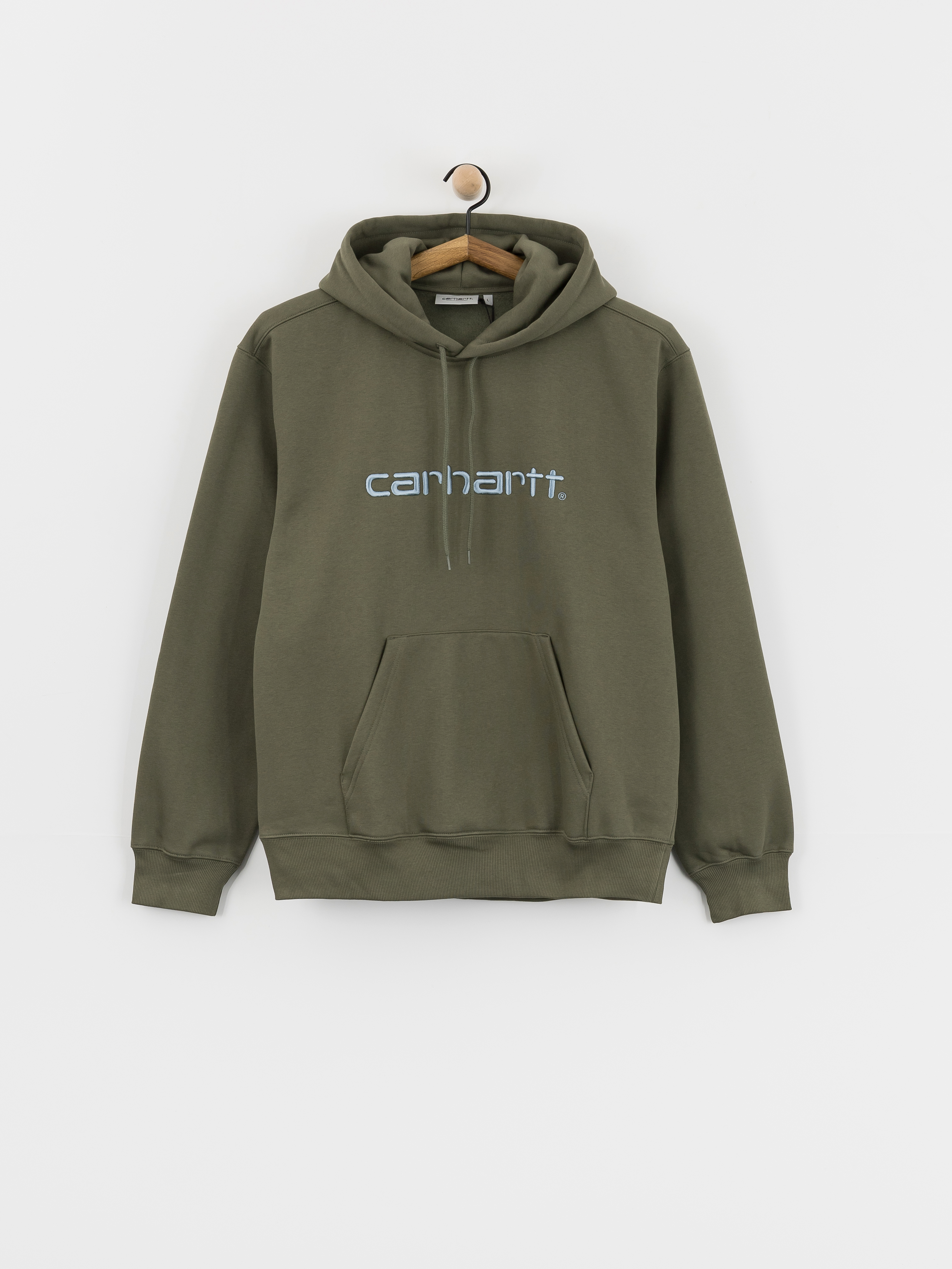 Суитшърт с качулка Carhartt WIP Carhartt HD (leaf/tourmaline)